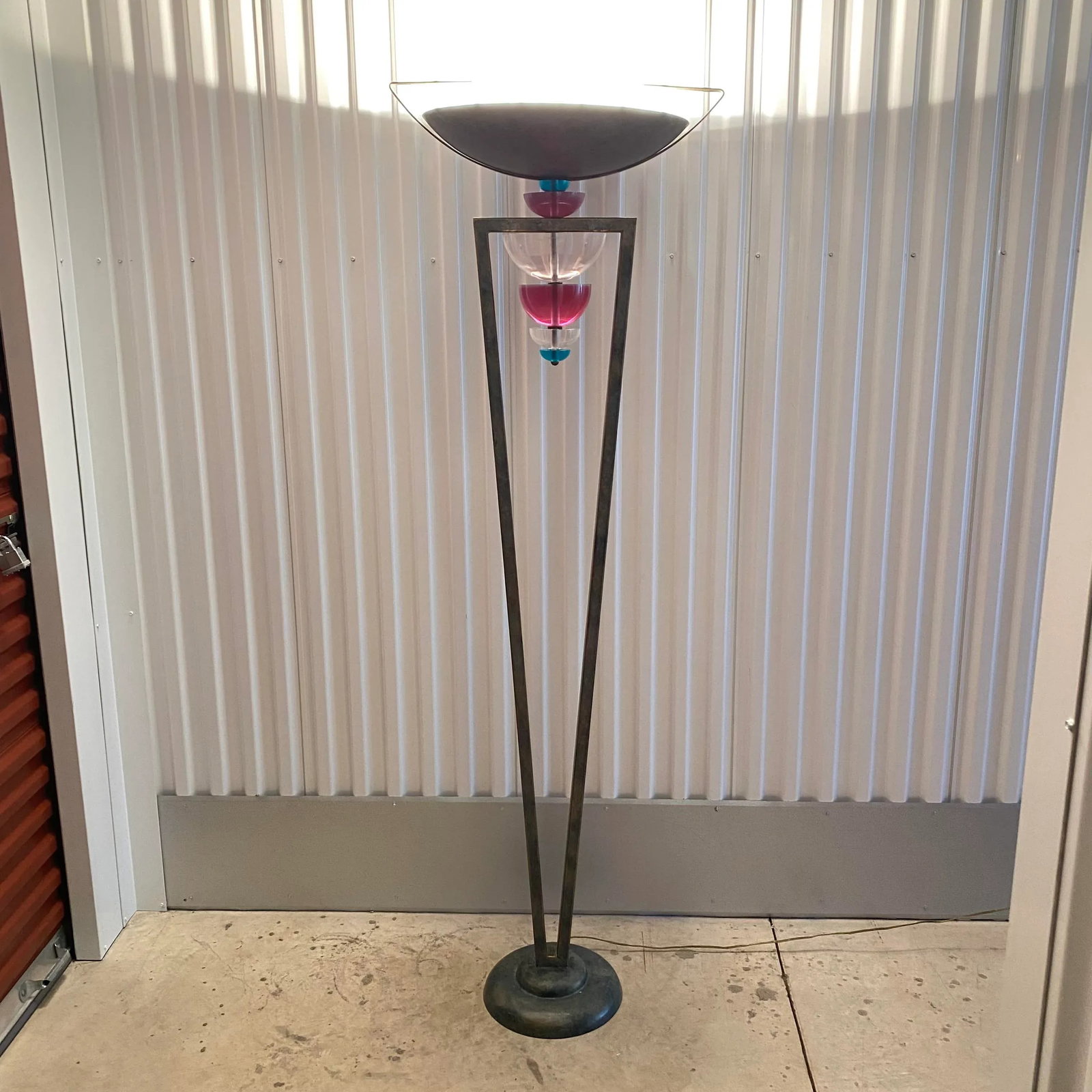 80s Postmodern Van Teal Lucite and Metal Floor Lamp - 11