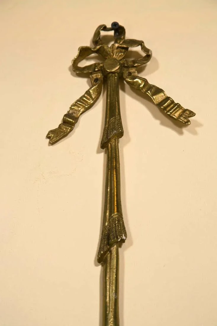 French Belle Epoque-Style Brass Sconces - a Pair - 3