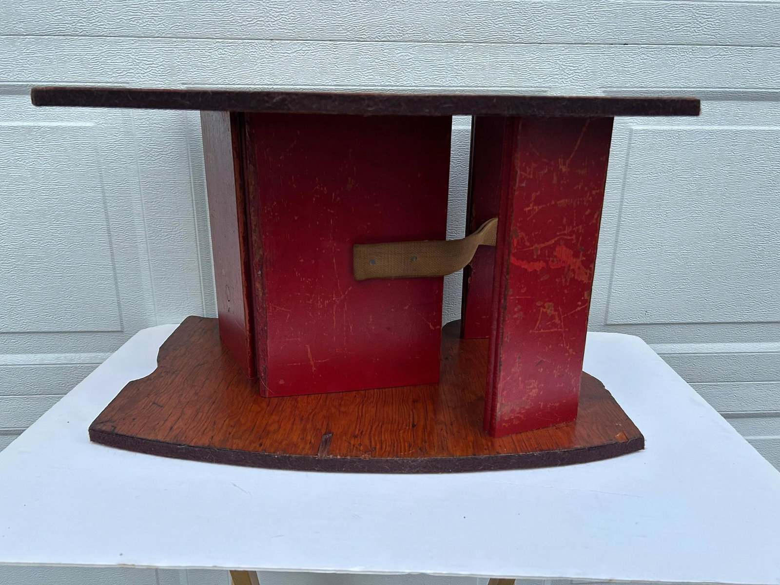 1940s Wood Painted Swan Rocker - 5