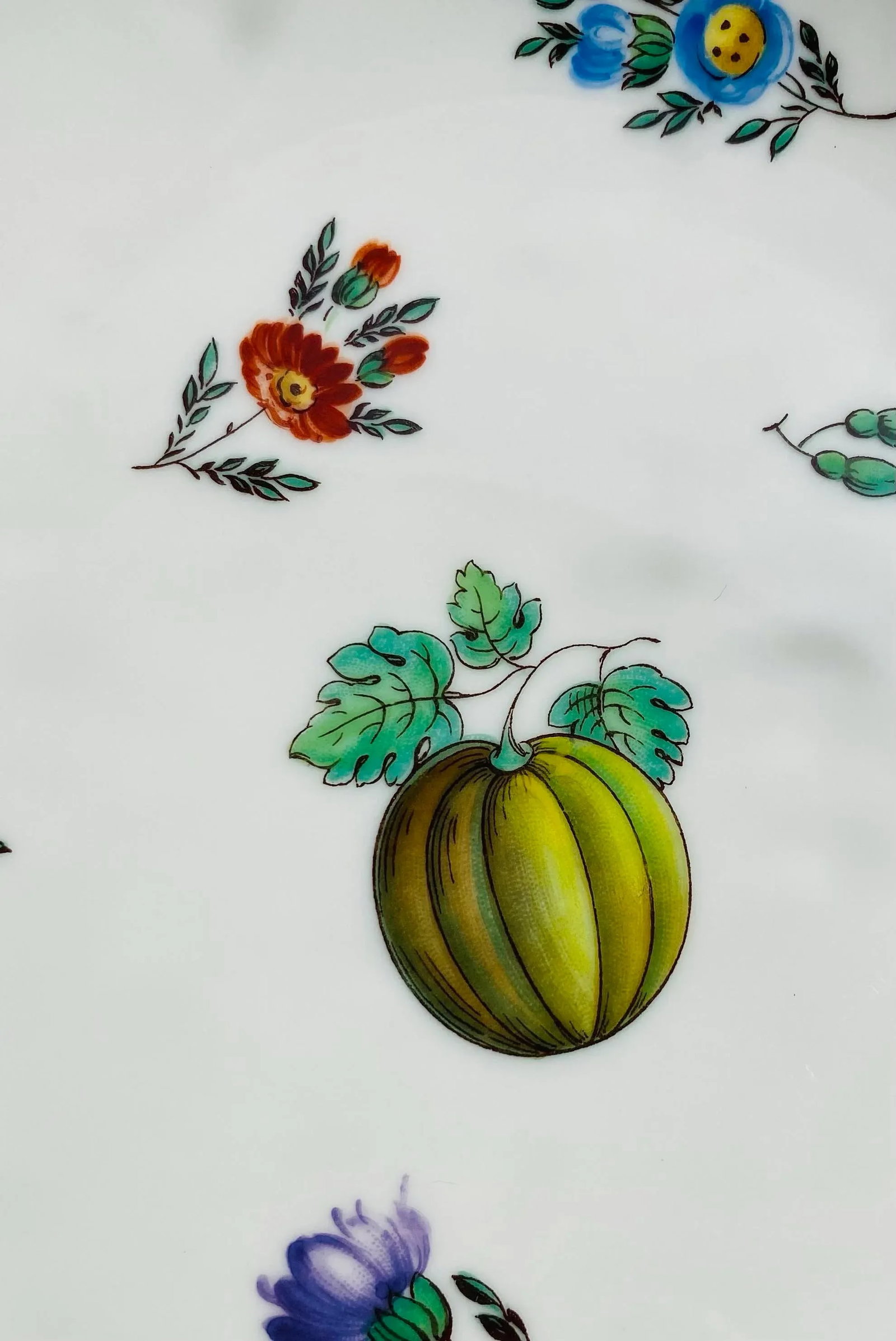 Richard Ginori Italian Porcelain Plate, Italian Fruits - 4