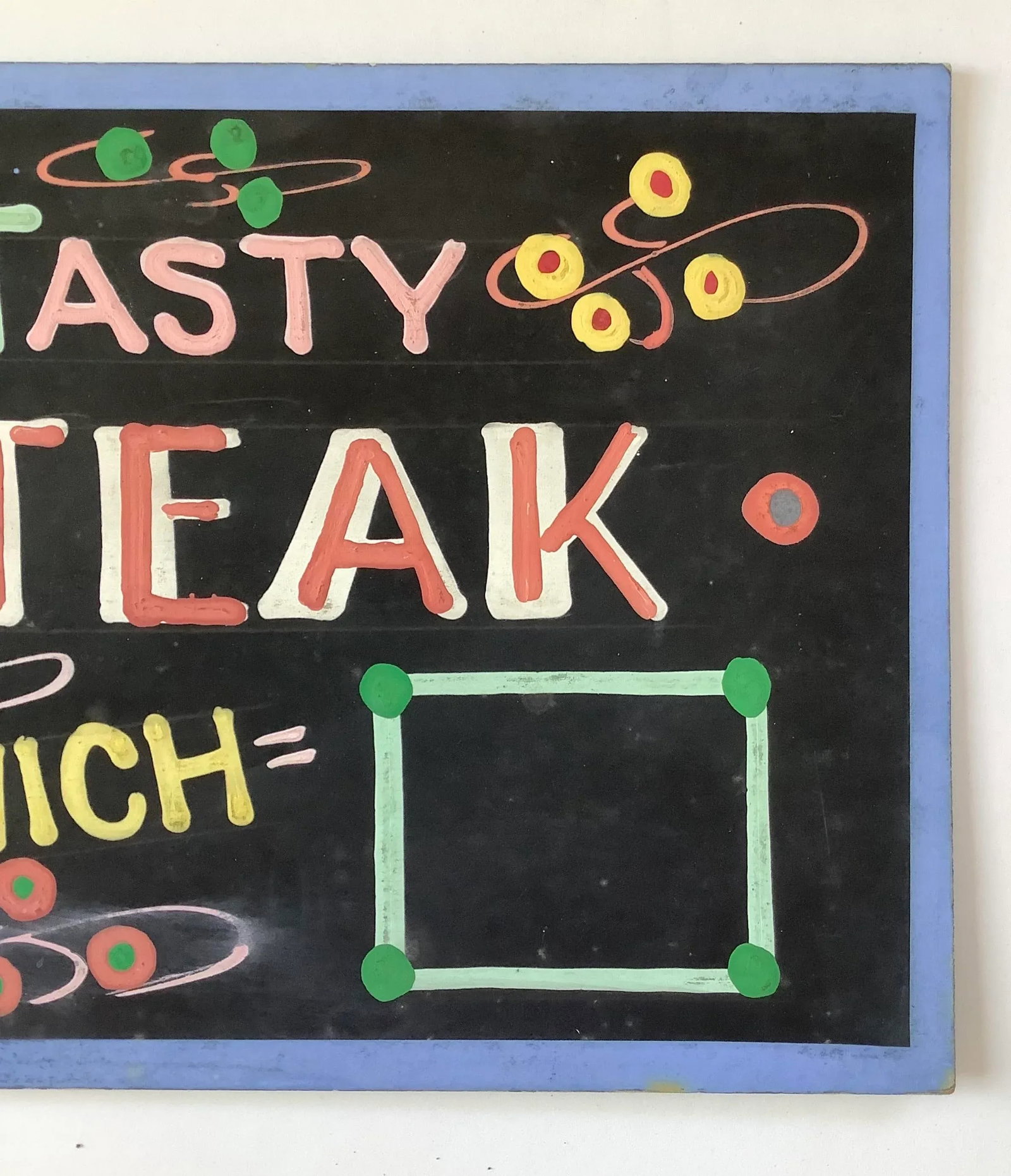 "Tasty Steak Sandwich" Sign - 3