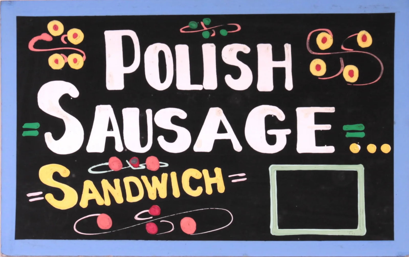 Polish Sausage Sandwich Sign - 2