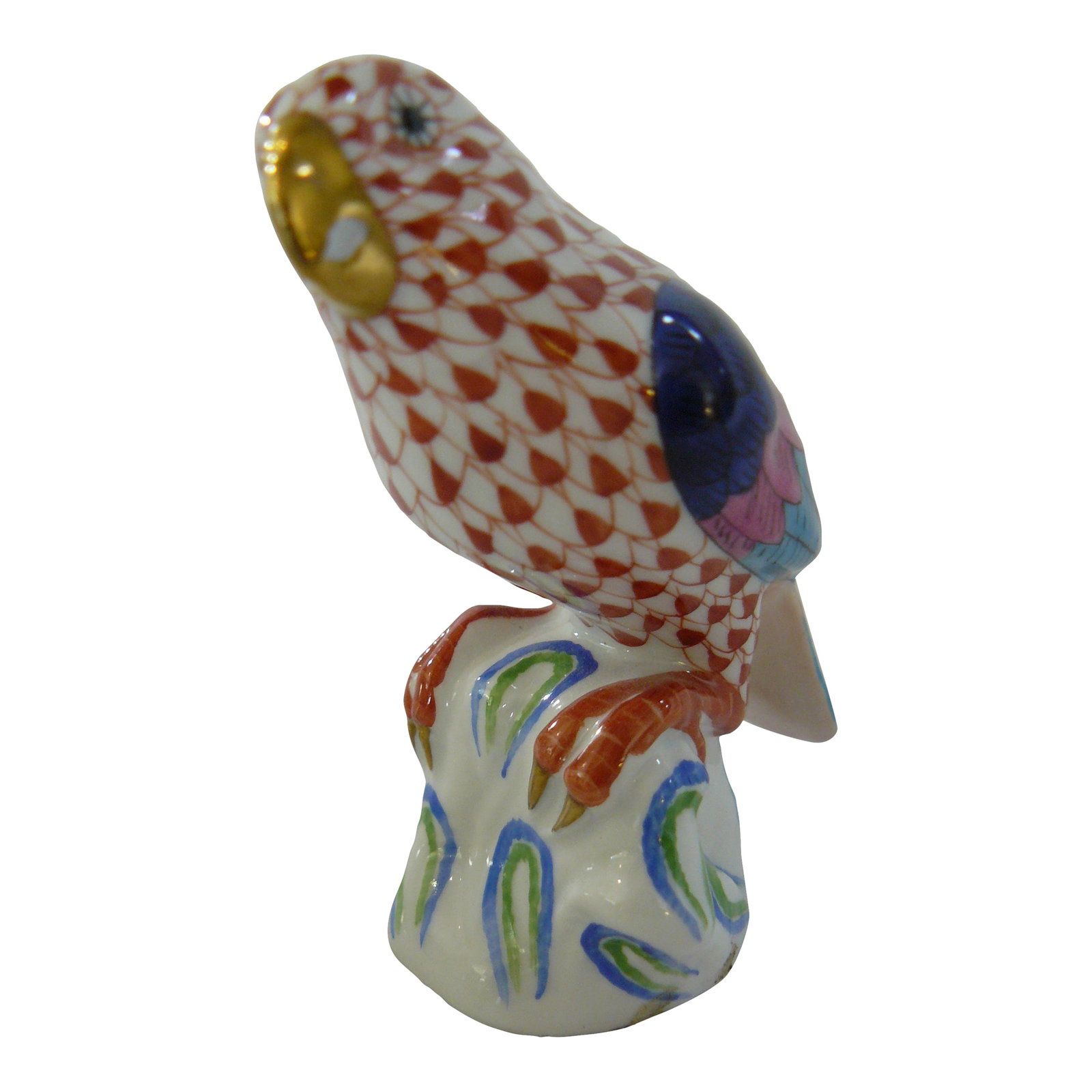 Herend Red Fishnet Parrot, No Longer Manufactured (1 of 9)