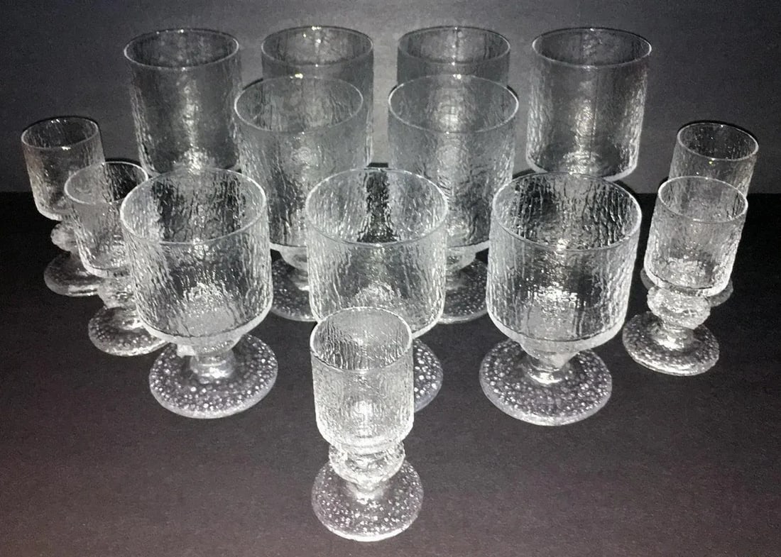 1960s Timo Sarpaneva Wine Glasses, 14 Pieces - 3