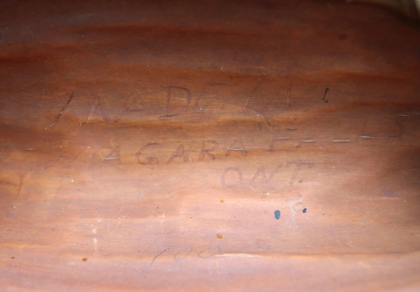 Vintage Native American Made Souvenir Bark Canoe - 5