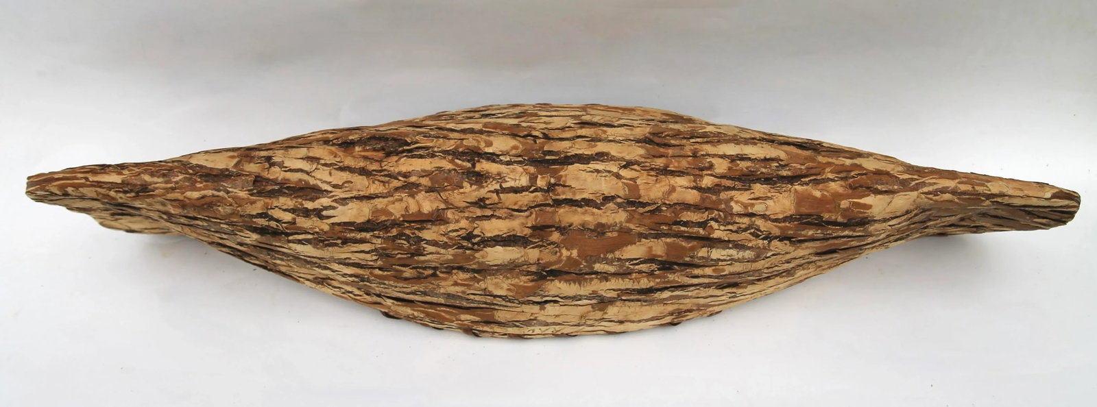 Vintage Native American Made Souvenir Bark Canoe - 7