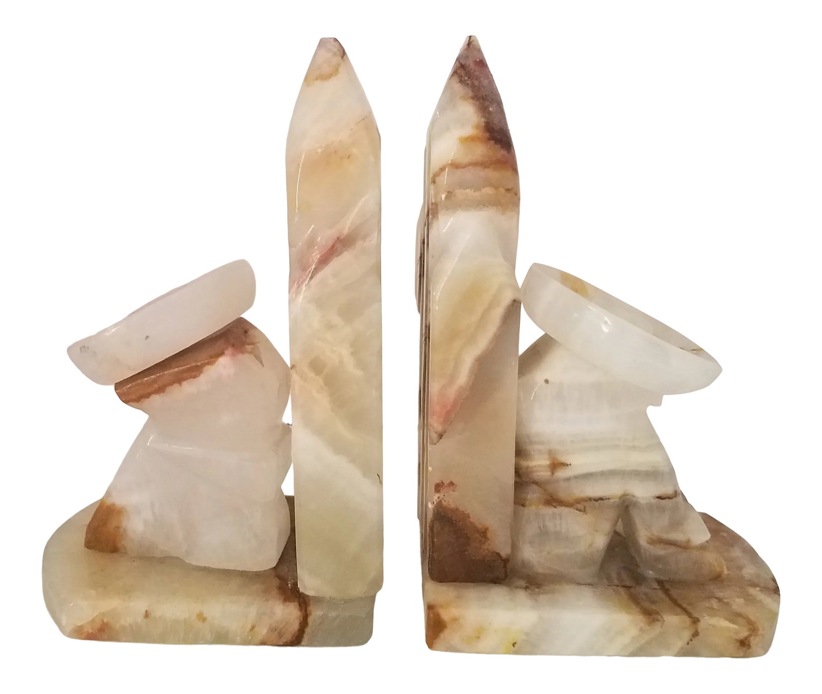 Vintage Marbled Onyx Bookends - a Pair (1 of 8)