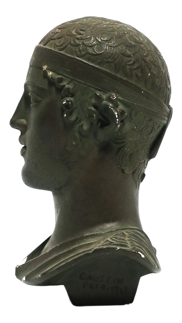Greek or Roman Head Bust Sculpture, 1965 - 2