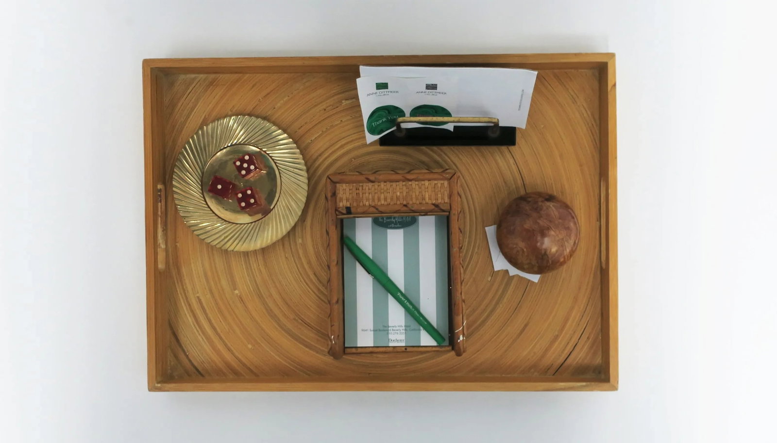 Wicker Summer Serving Tray - 3