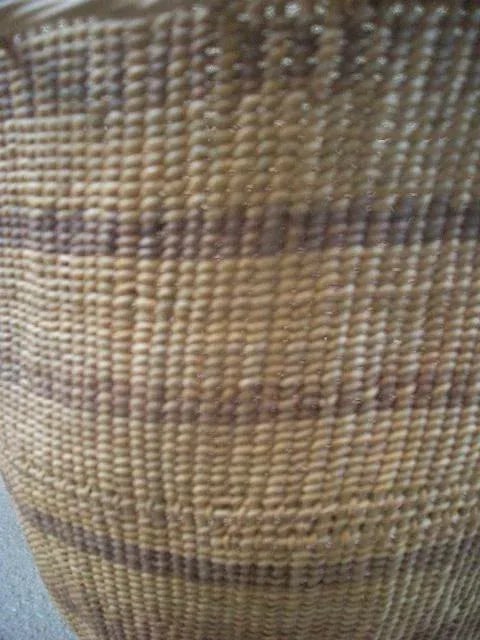 Vintage Striped Yanomami Gathering Basket - 6