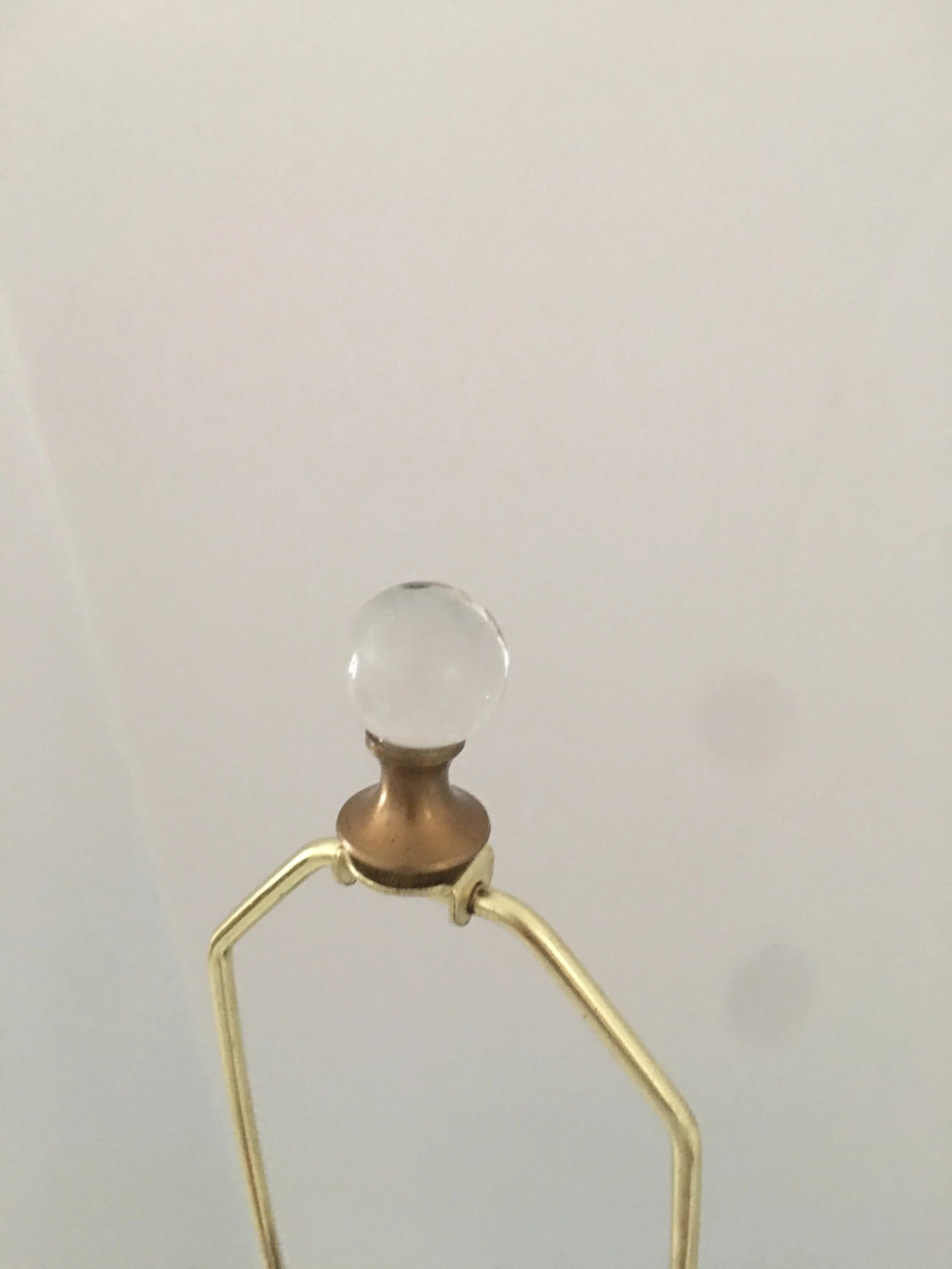 Bristol Glass Lamp on Lucite Base Table Lamp - 5