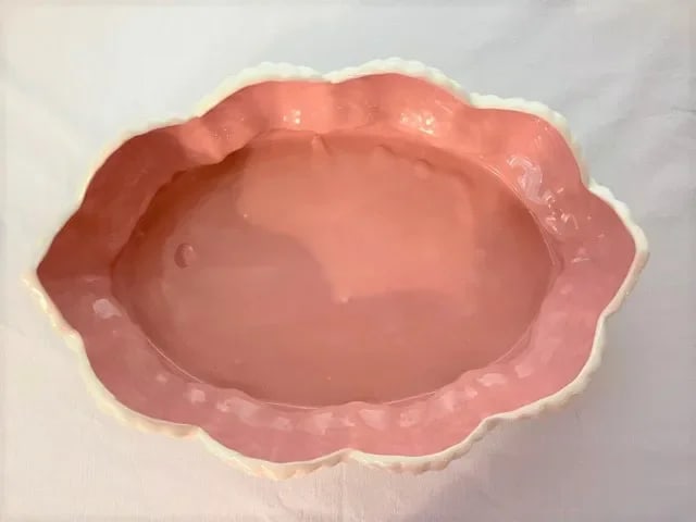 Darling Coastal Pink & White Ceramic Bowl Set- 7 Pieces - 3