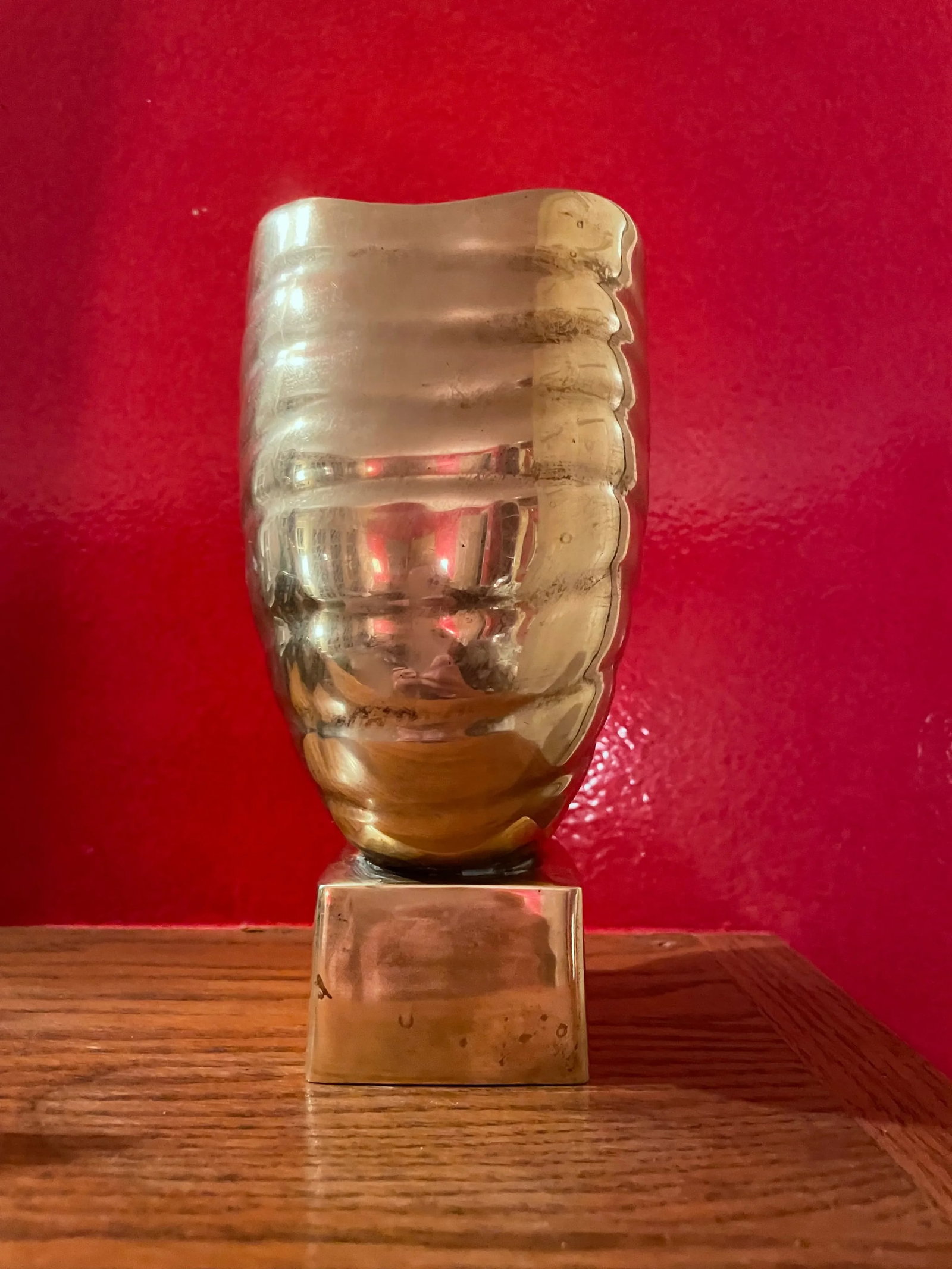 Vintage Signed Brass Nautilus Shell Sculpture - 7