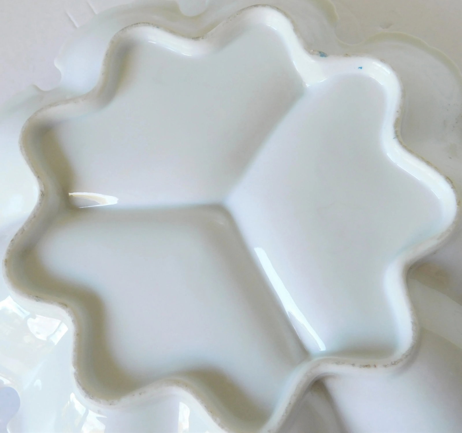 Vintage Forget-Me-Not Hand-Painted Porcelain Condiment Dish, Signed - 11