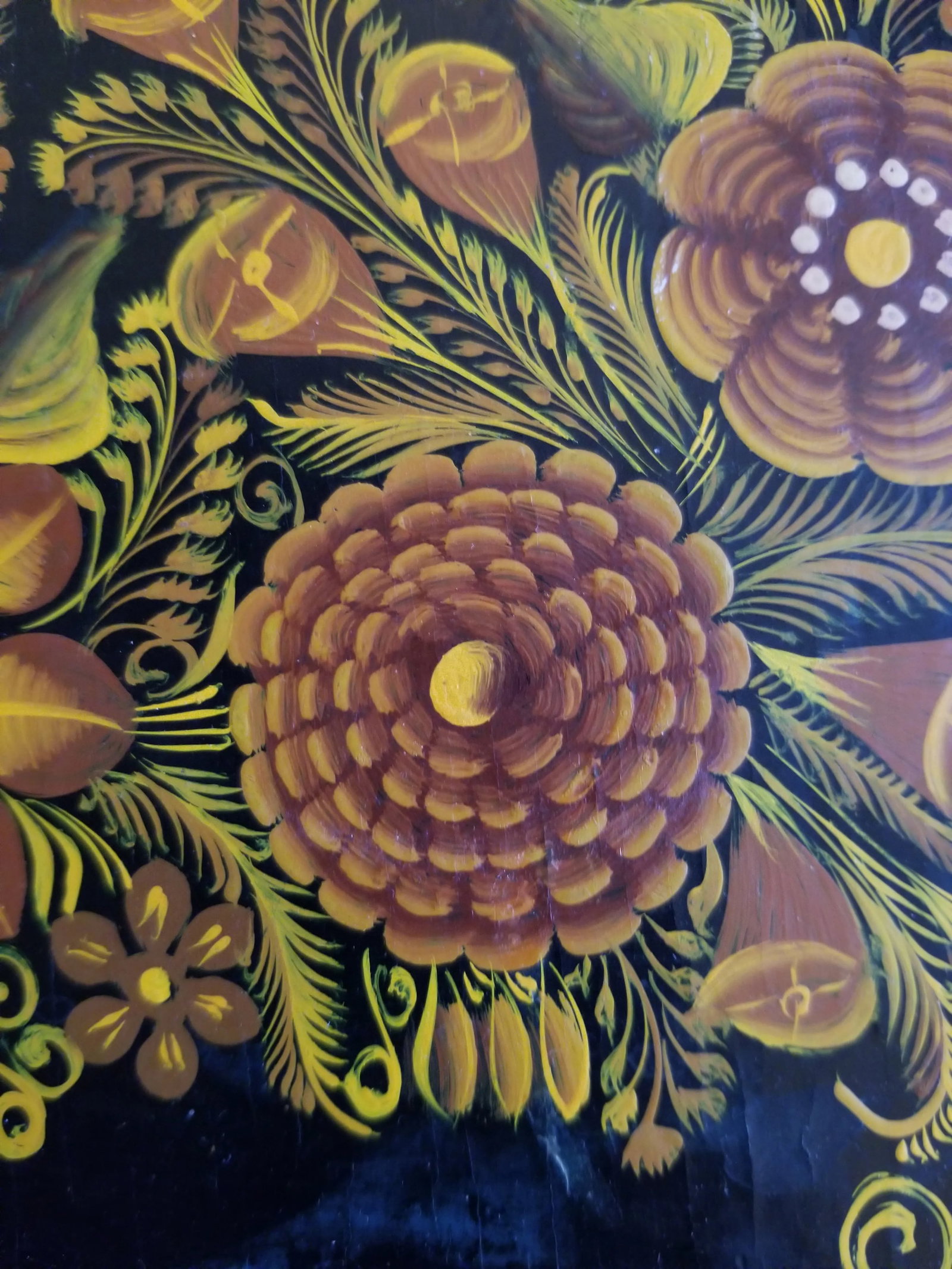 1970s Hand-Painted Tray - 3