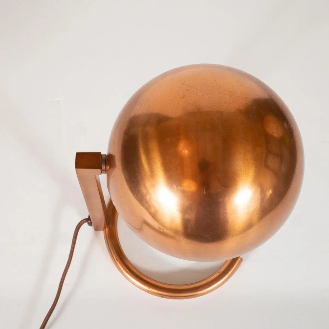 Vintage Modernist Copper Desk Lamp by Adnet - 7