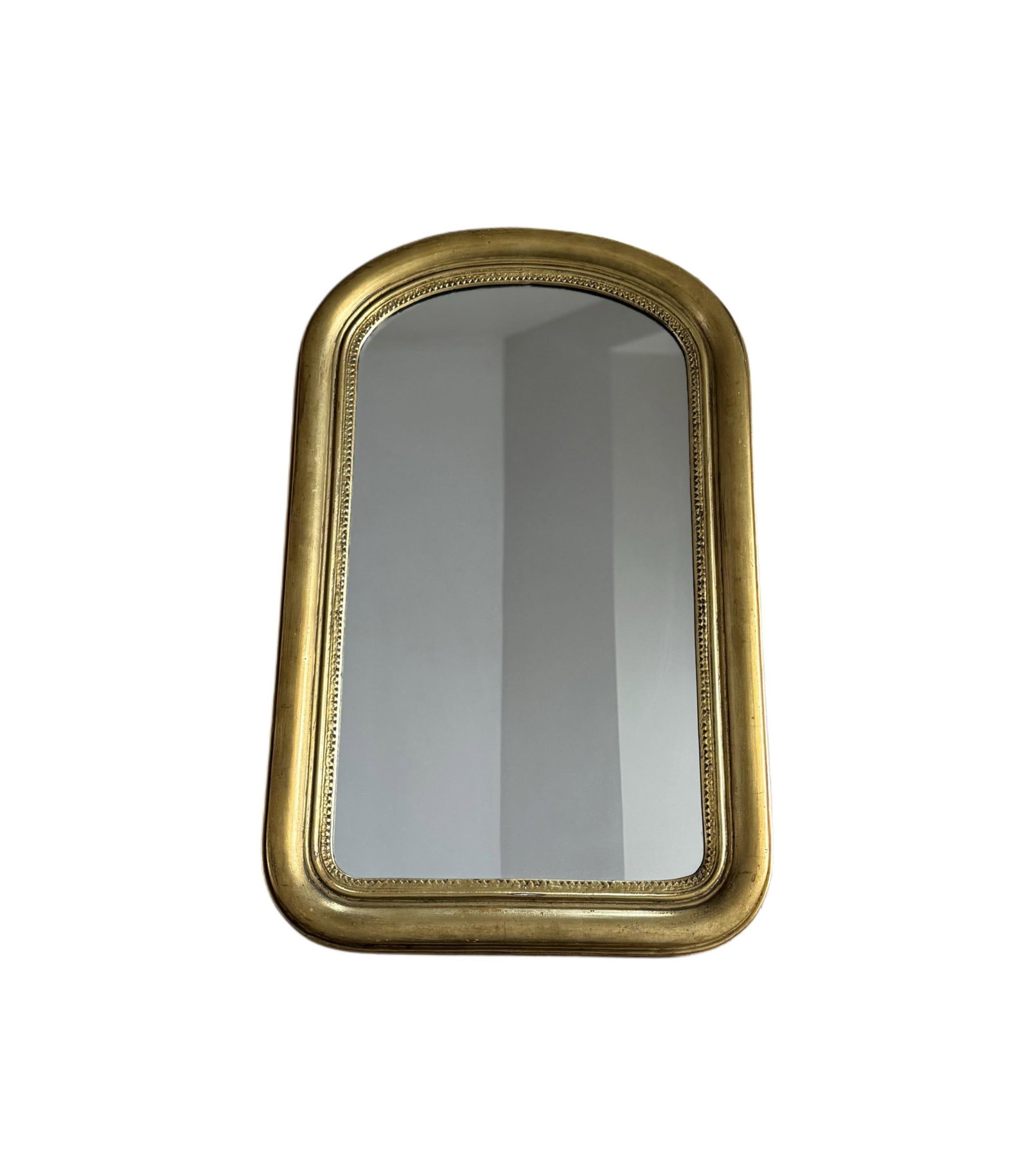Antique Gilt Wood Arched Mirror - 3