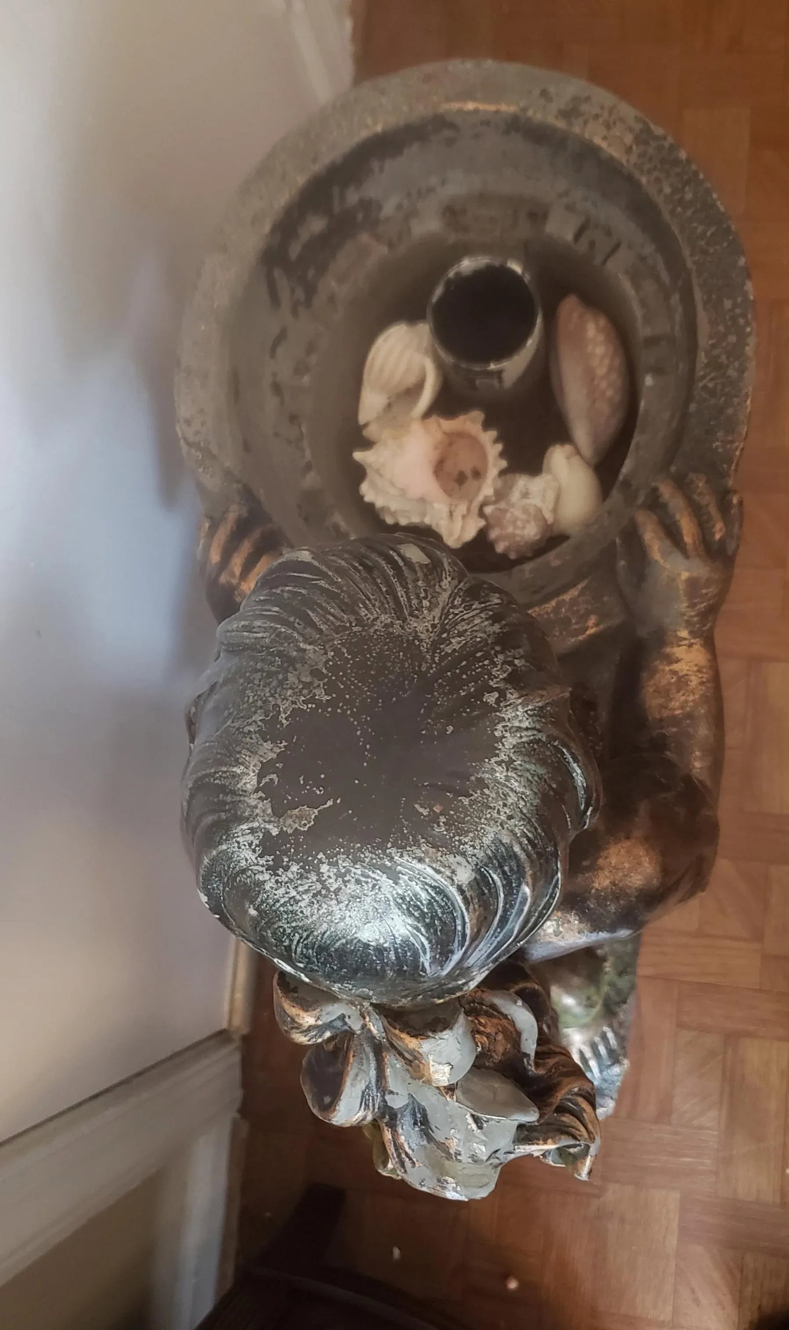 Bronze Finish Boy & Girl Water Fountain Statue - 4