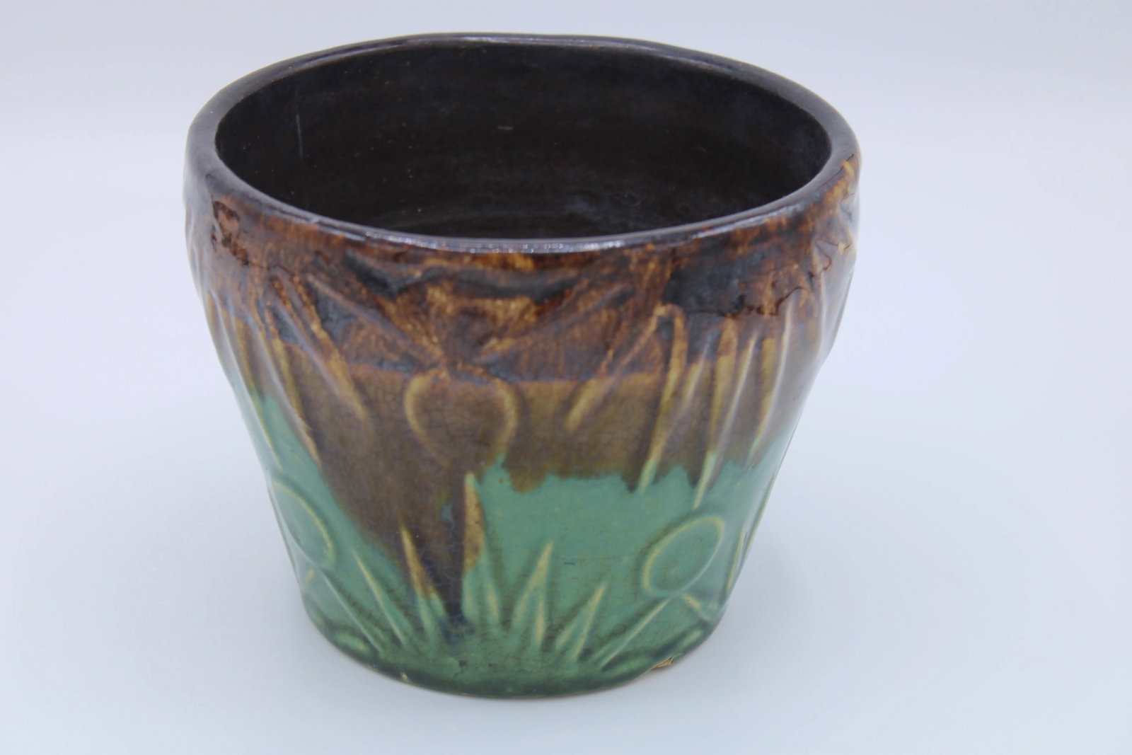 Vintage Boho Chic Hand Thrown Pottery Ceramic Flower Pot / Planter - 5