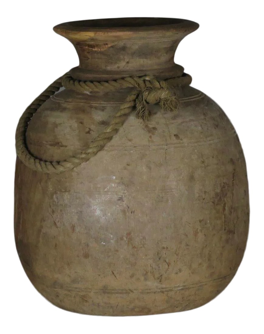 Early 20th Century Rustic Wood Nepalese Vessel (1 of 6)
