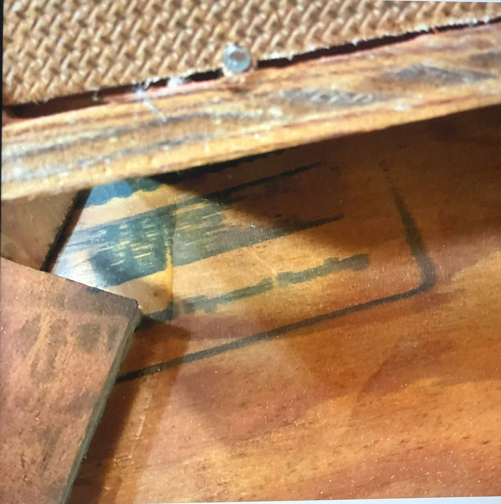 Early 1950s Mid-Century Modern Large Wood Diamond Wall Mirrors- a Pair - 10