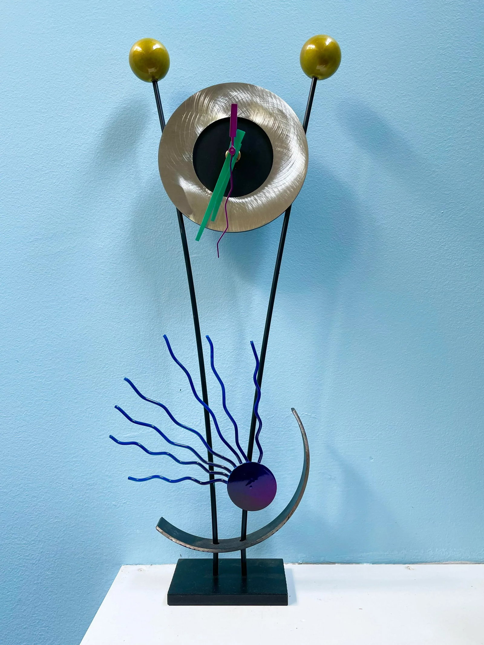 1990s Post Modern Sculptural Clock in the Style of Sottsass - 2