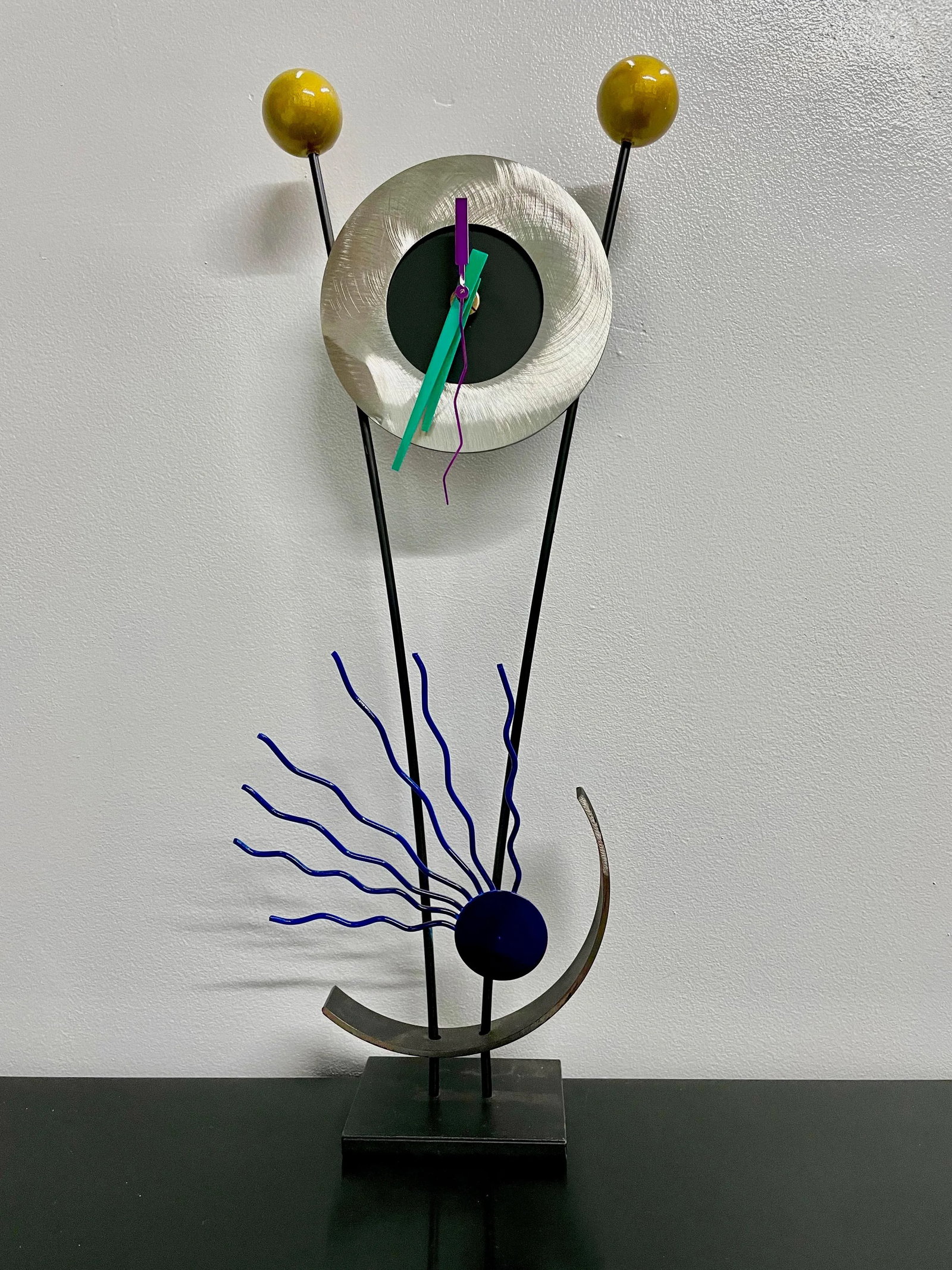 1990s Post Modern Sculptural Clock in the Style of Sottsass - 3