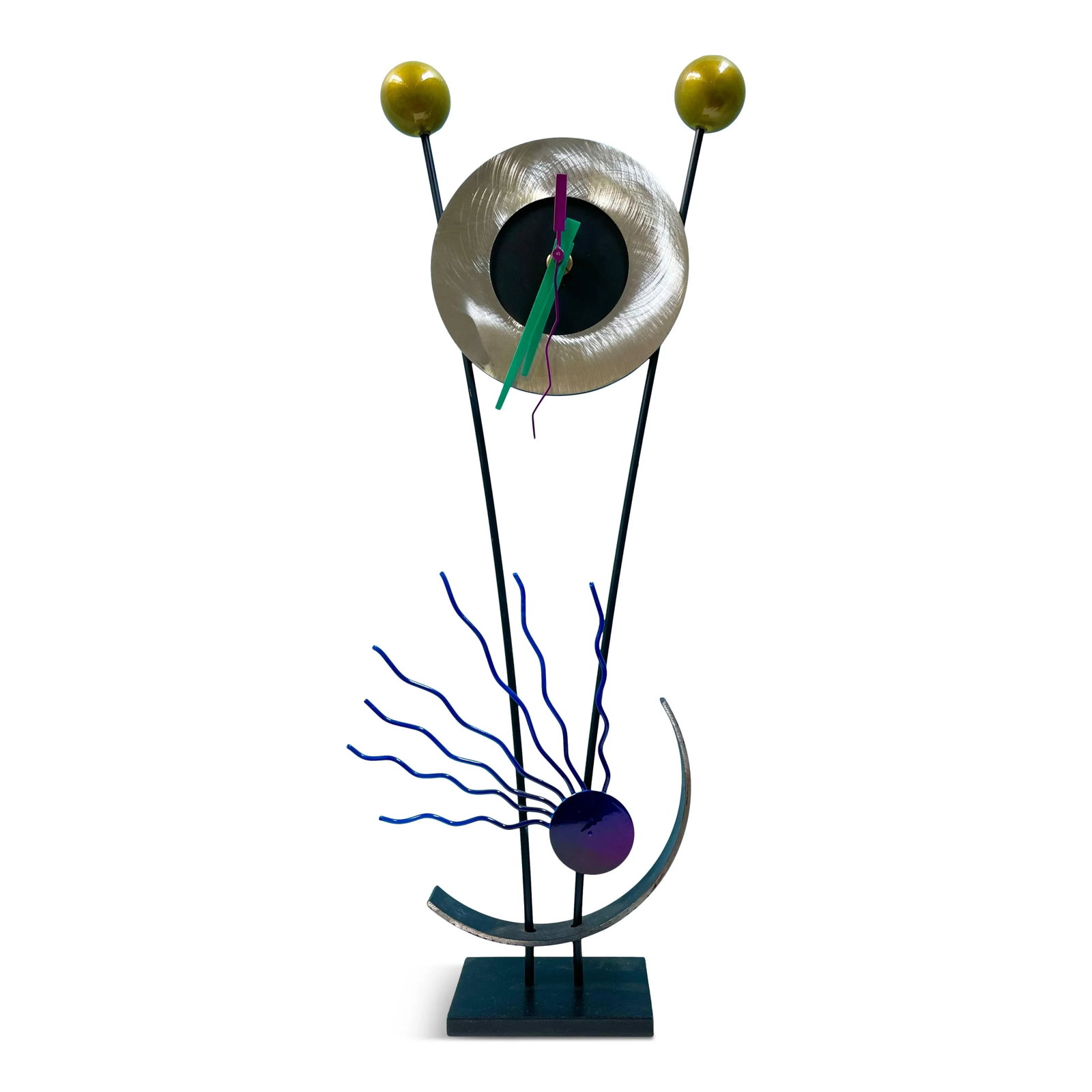 1990s Post Modern Sculptural Clock in the Style of Sottsass - 7