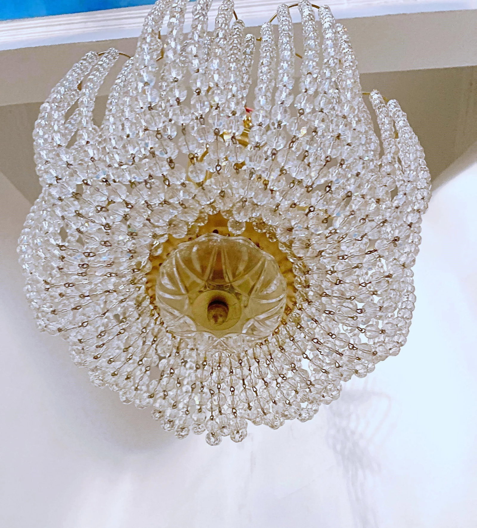 Mid-Century Italian Basket Chandelier - 4