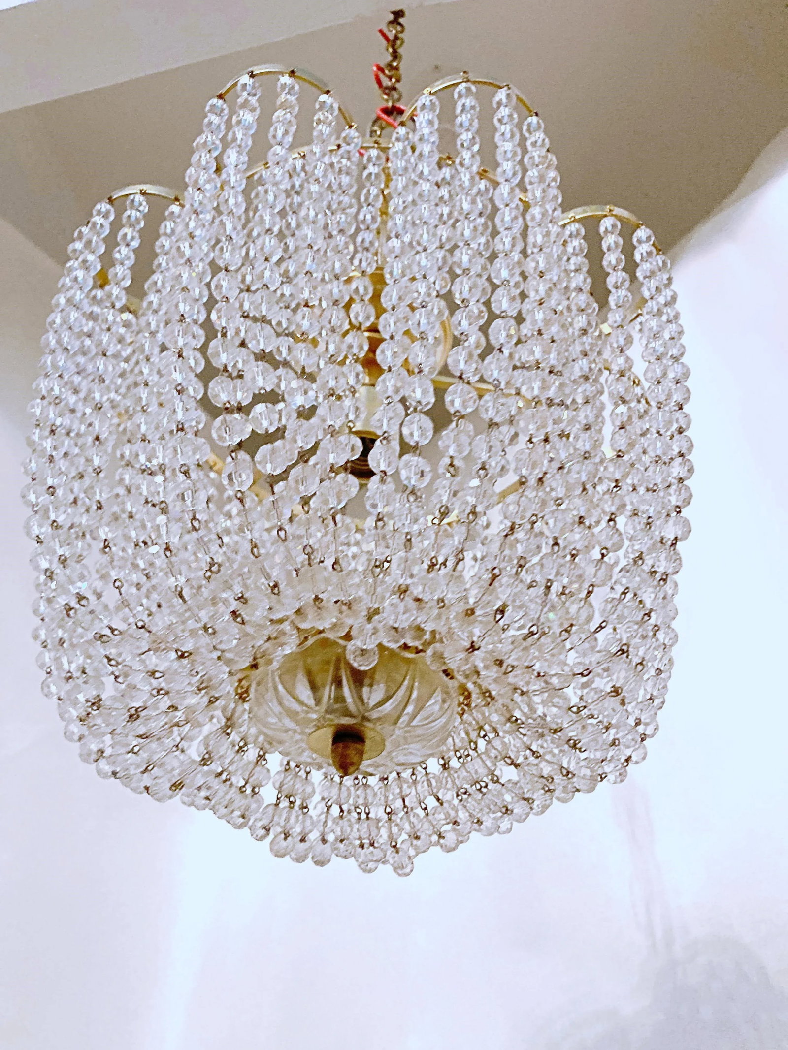 Mid-Century Italian Basket Chandelier - 5