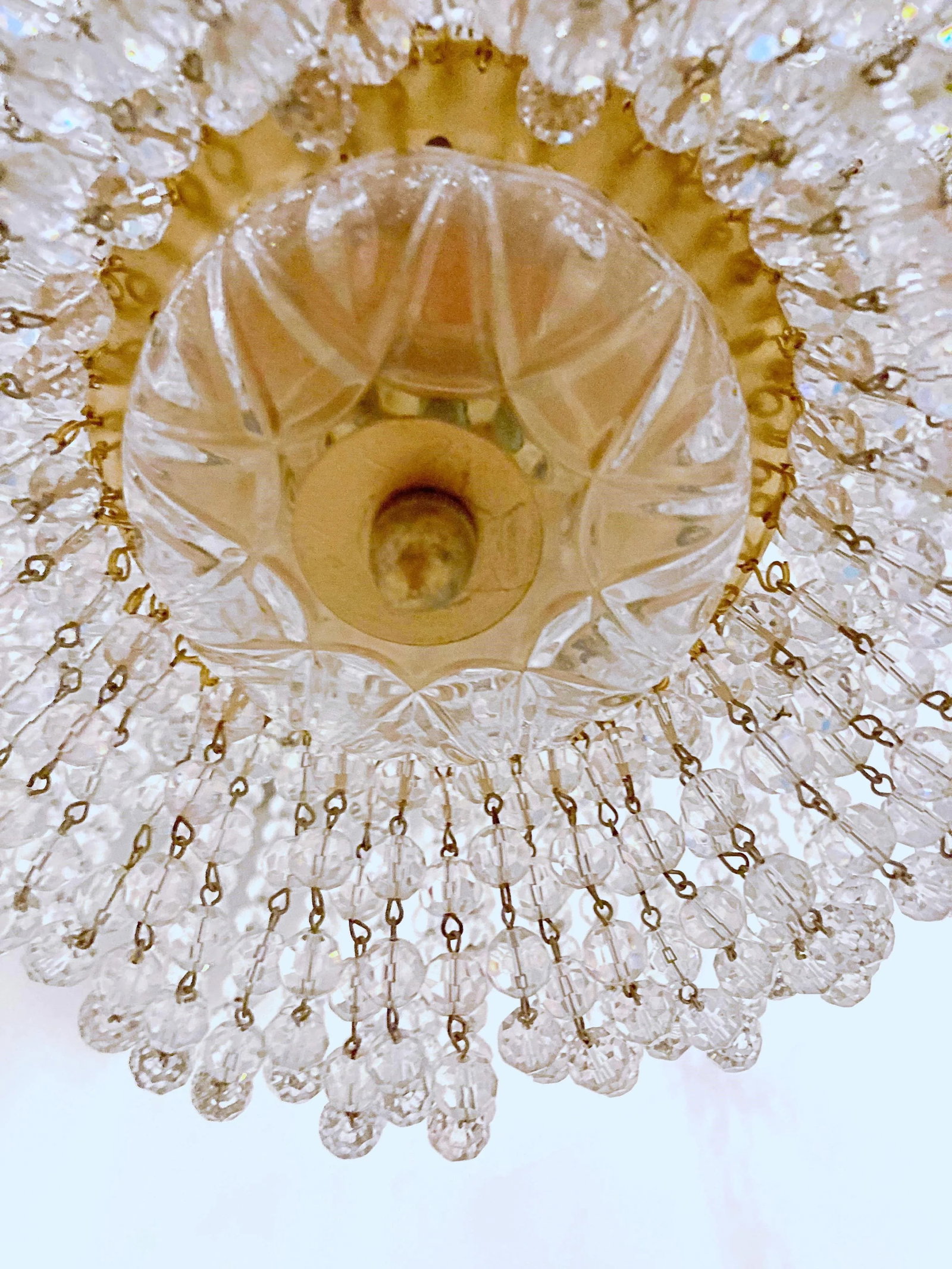 Mid-Century Italian Basket Chandelier - 6
