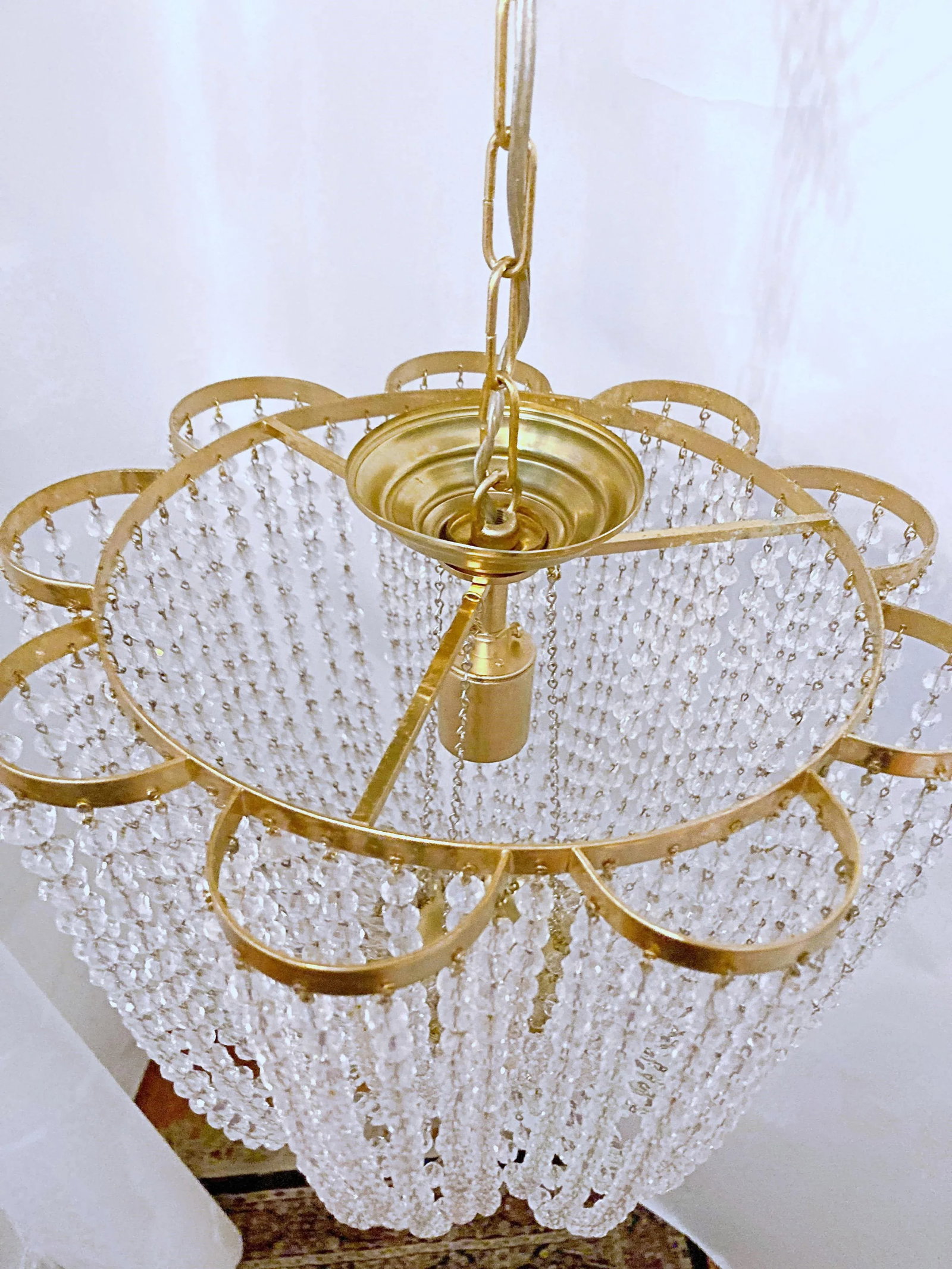 Mid-Century Italian Basket Chandelier - 8