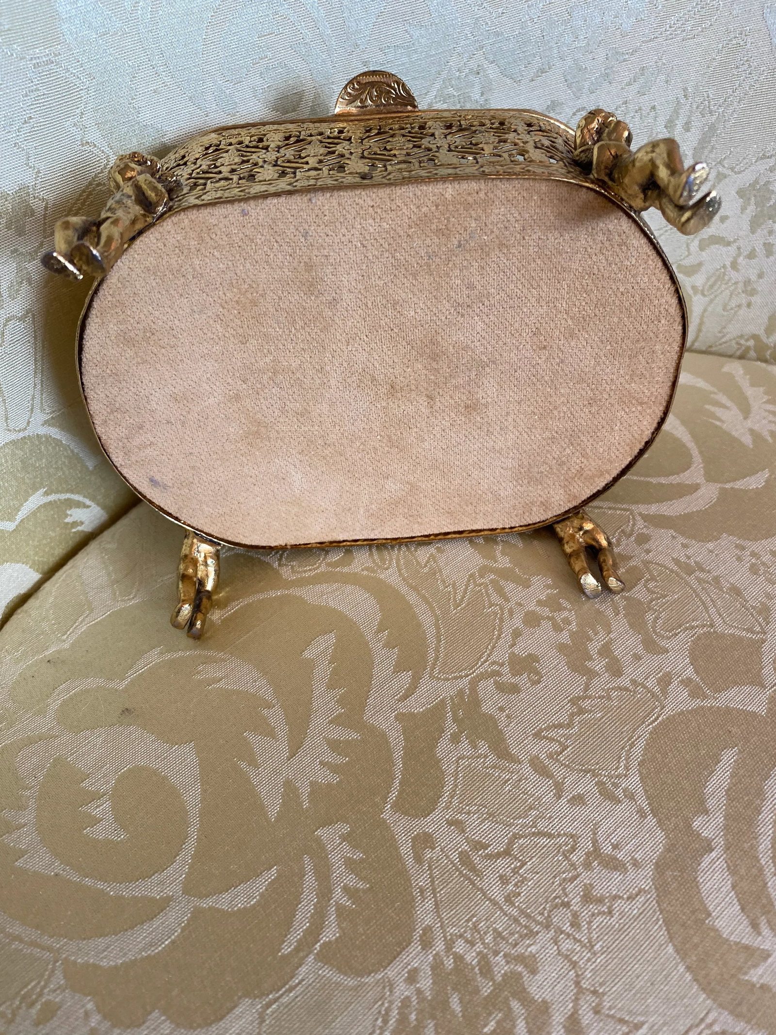 1960s Cherub Jewelry Keepsake Box - 4