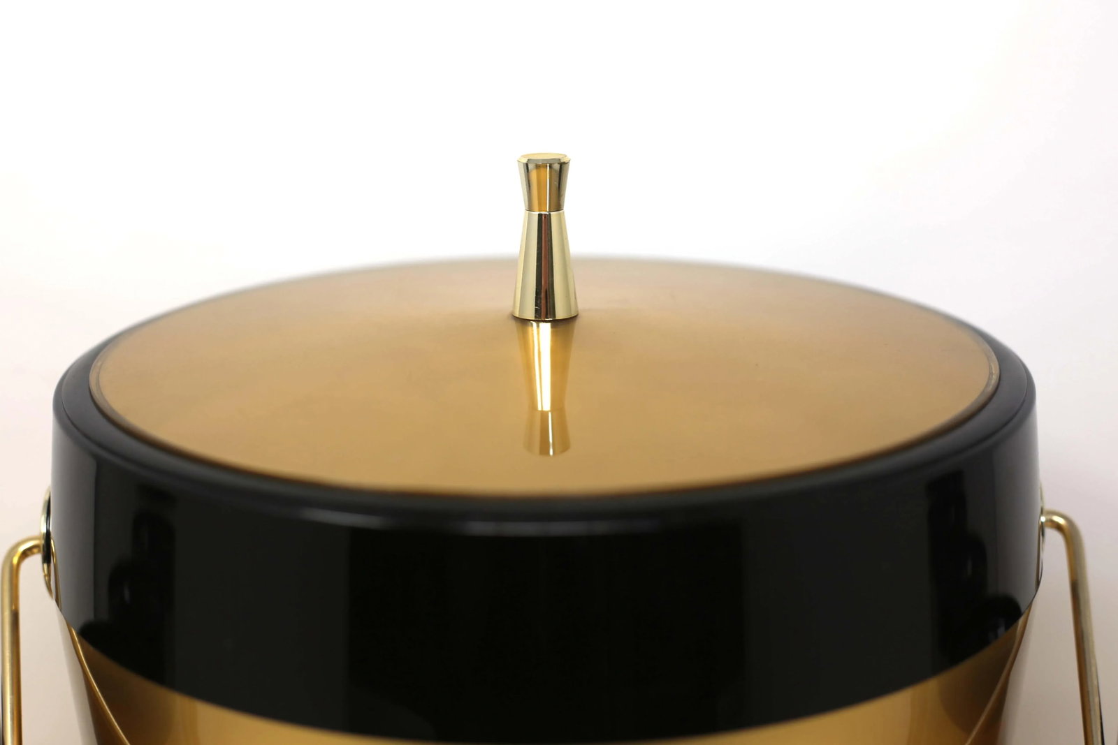 Vintage Gold and Black Insulated Ice Bucket and Beverage Cups - Set of 7 - 3