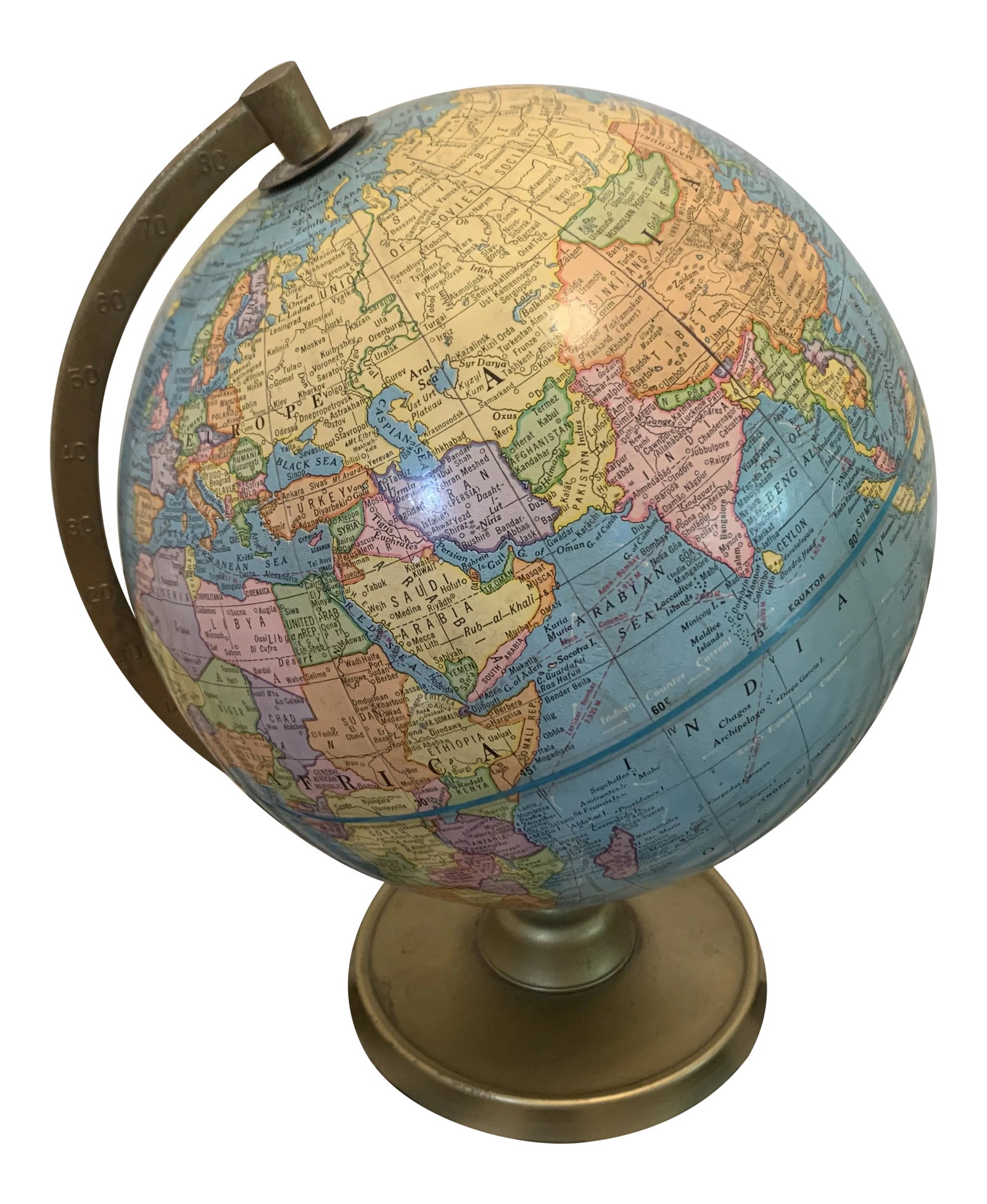 Vintage George F. Cram Company's Imperial Terrestrial World Globe (1 of 13)