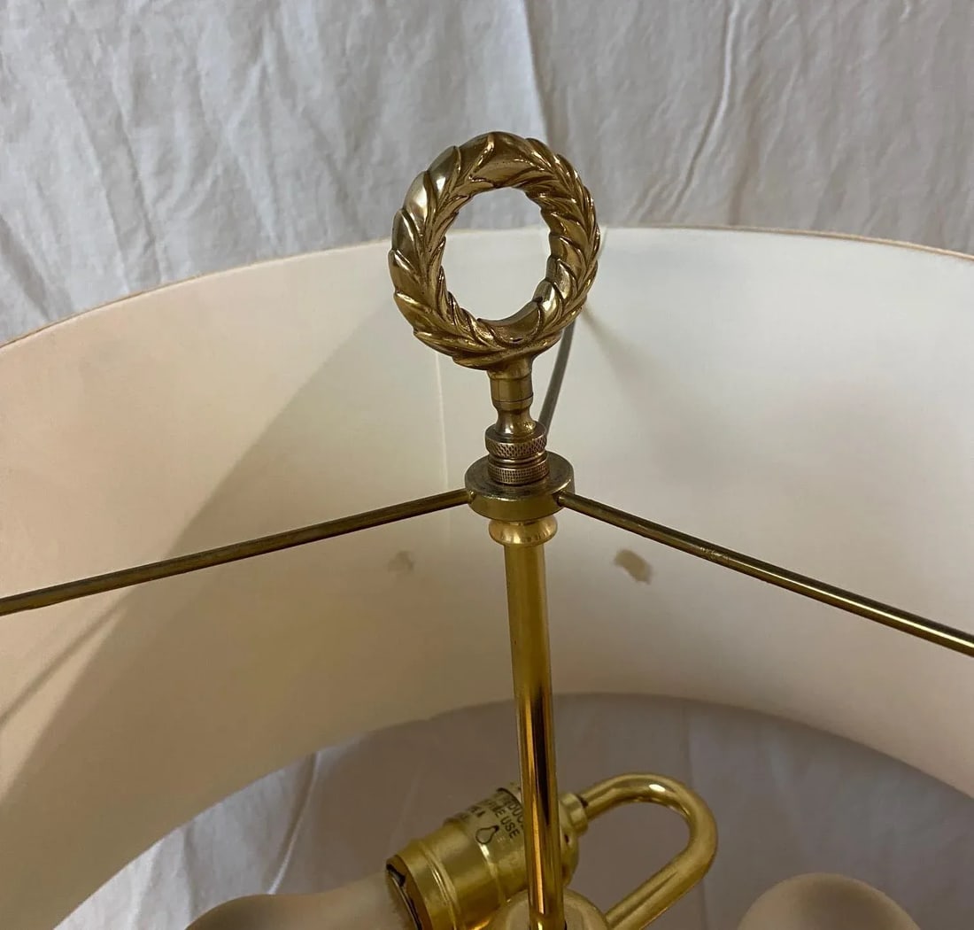 Vintage Lamp With Snake Arms on Urn - 4