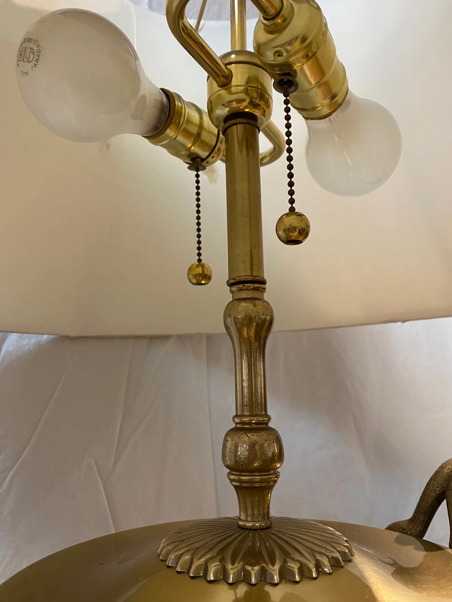 Vintage Lamp With Snake Arms on Urn - 8