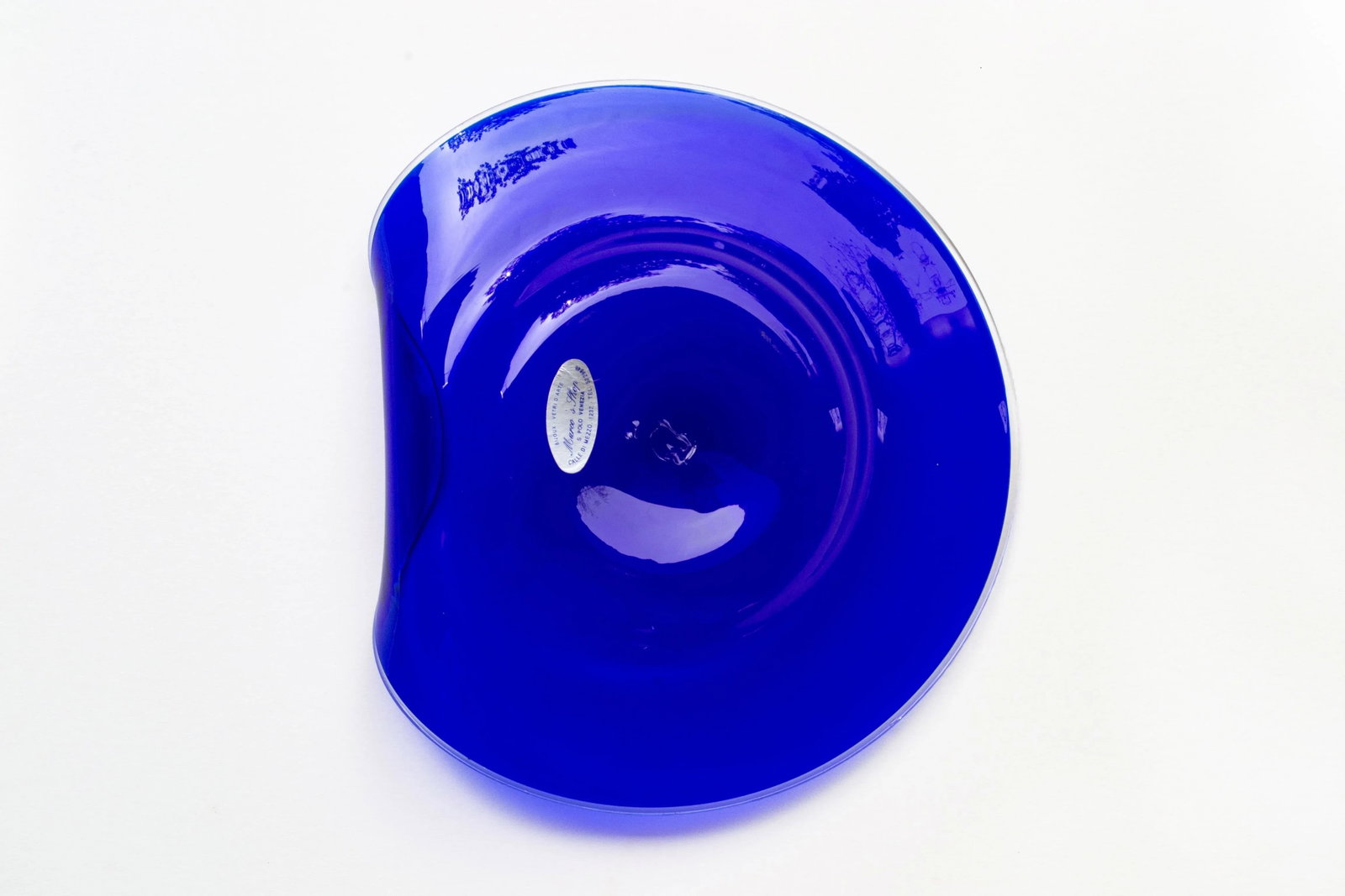 1960s Italian Cobalt Blue Murano Glass Bowl - 3
