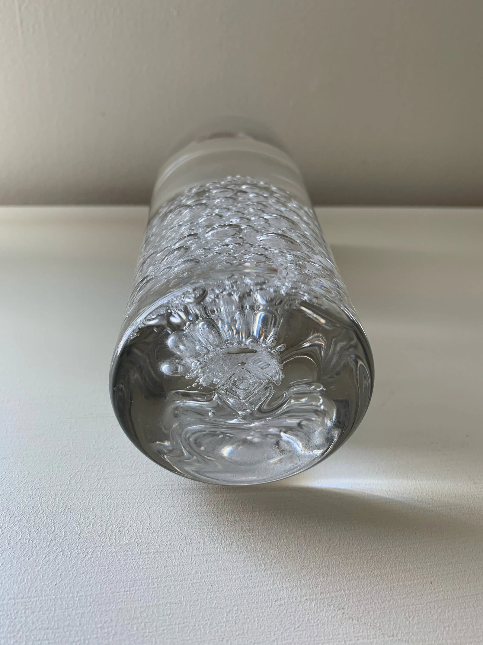 Vintage Mid-Century Murano Bubble Art Glass Double Orb Vase - 6