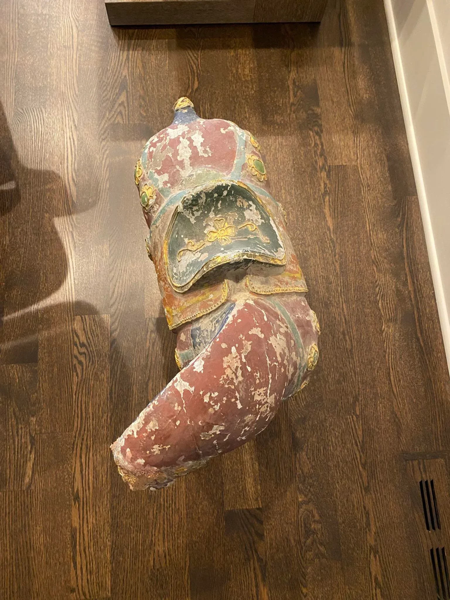 Early 20th Century Antique Hand Painted Wooden Horse Statue - 9