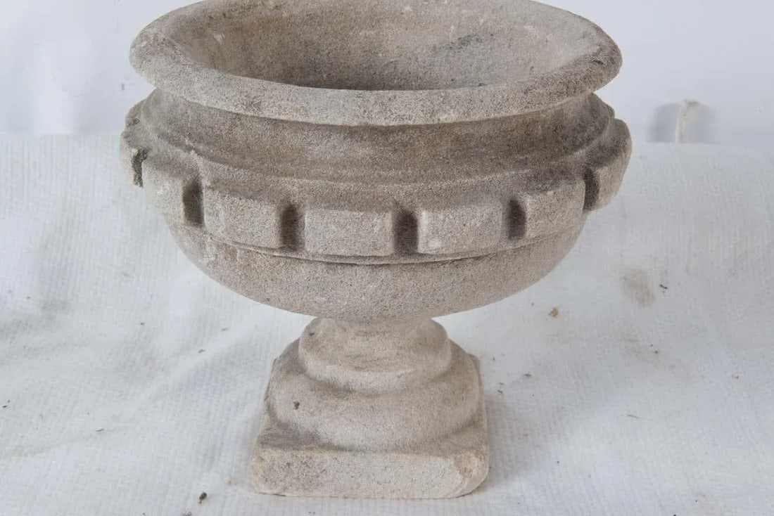 19th Century French Carved Stone Planter - 2