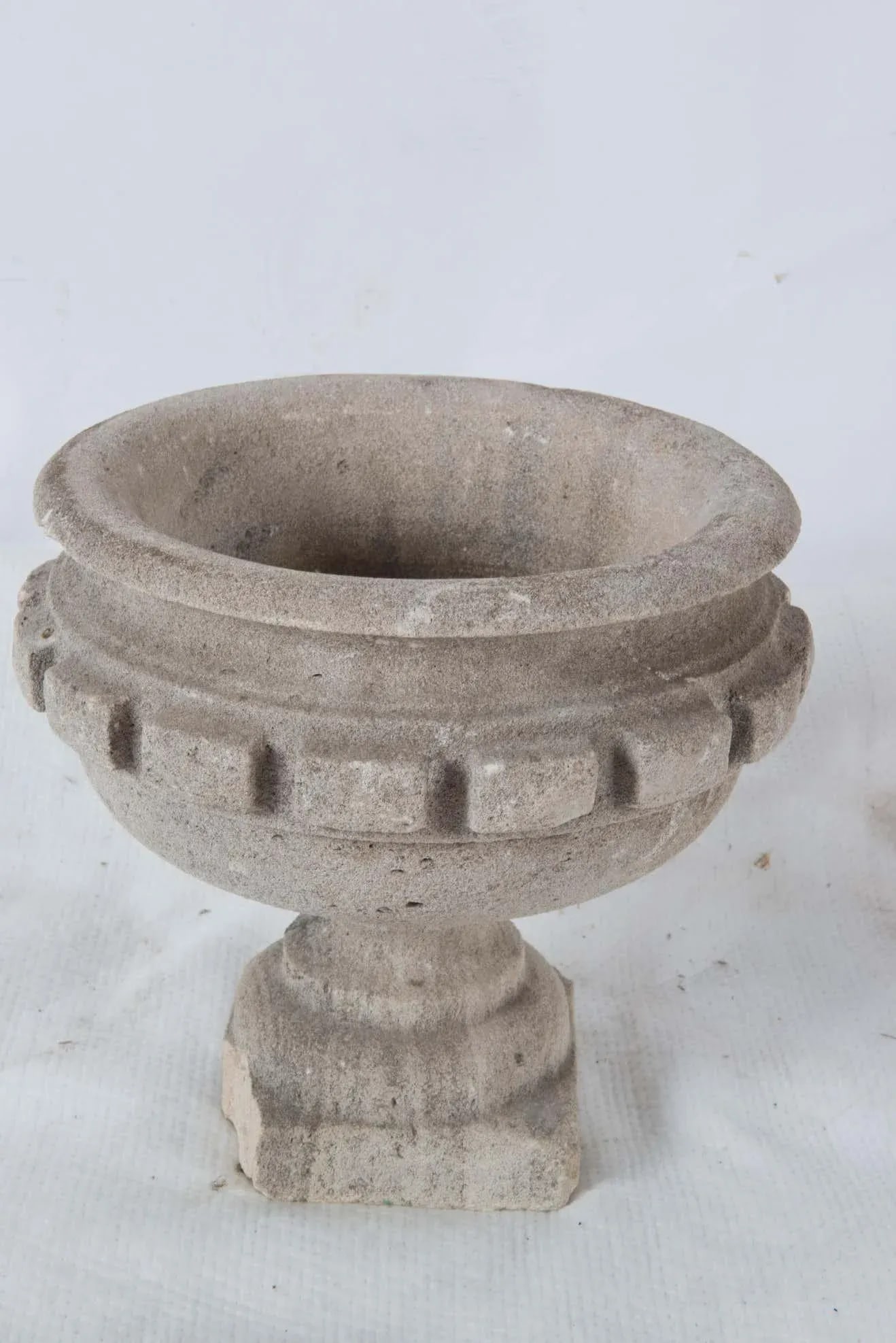 19th Century French Carved Stone Planter - 3