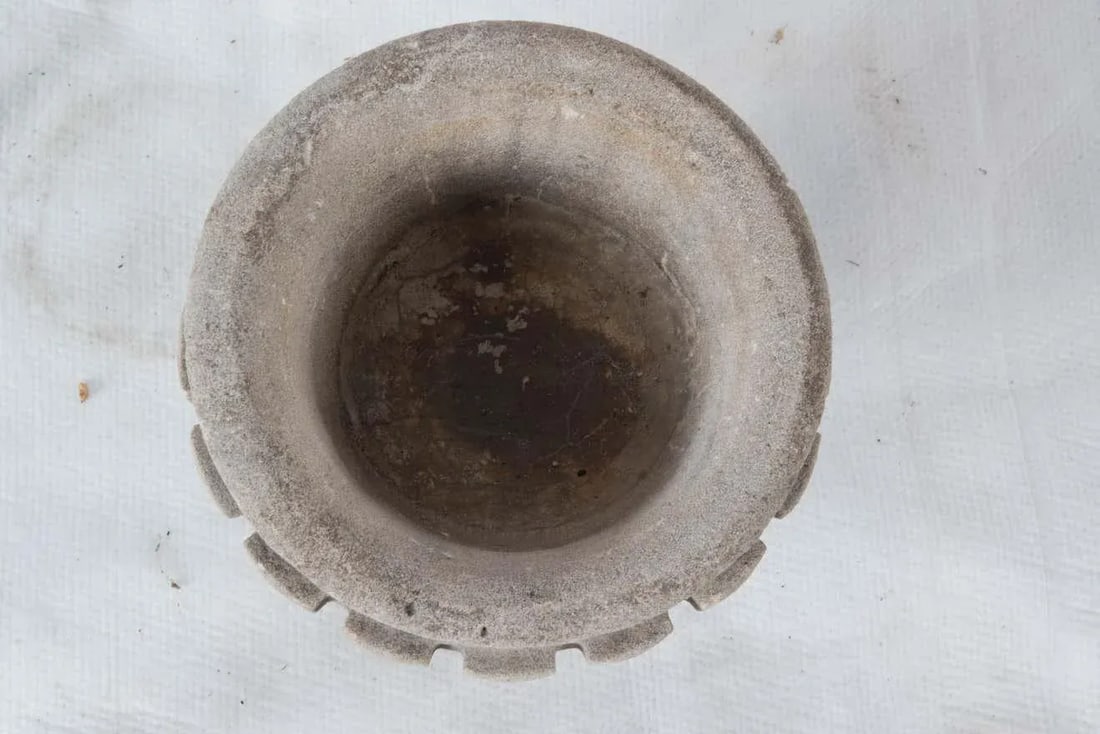 19th Century French Carved Stone Planter - 6