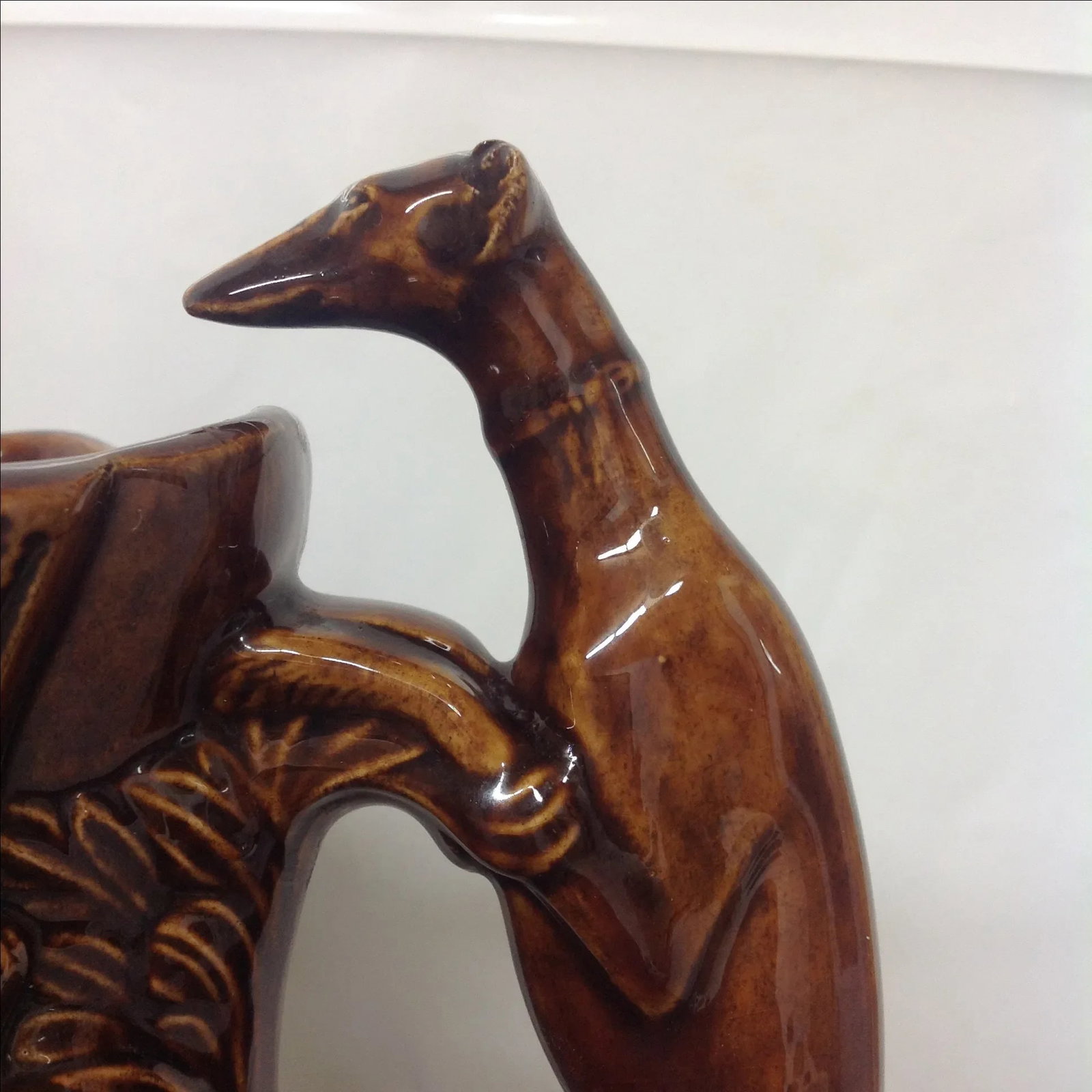 Rockingham Tobacco Glaze Game Pitcher - 6