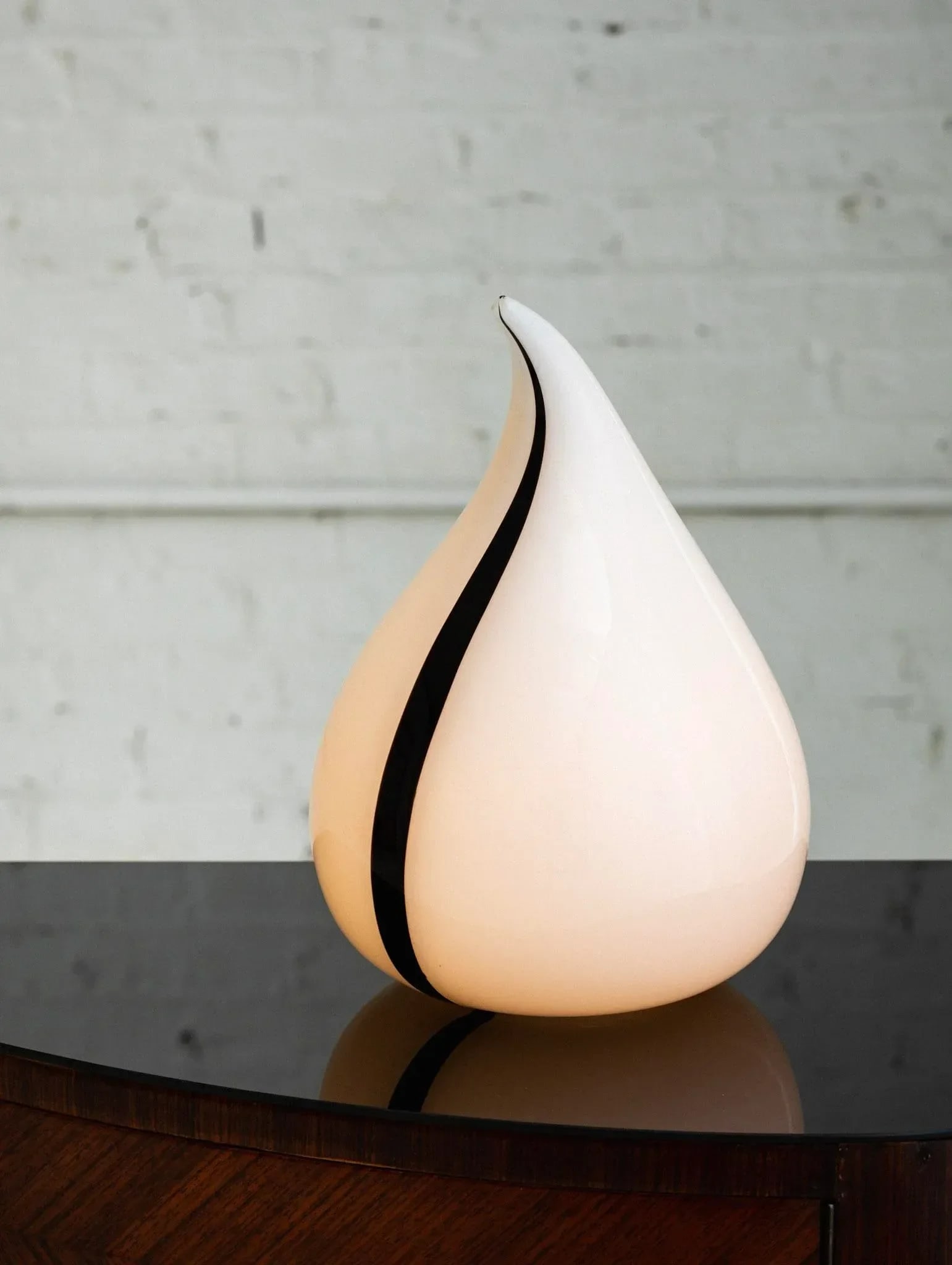 Murano Style Glass Drip Form Table Lamp - 4