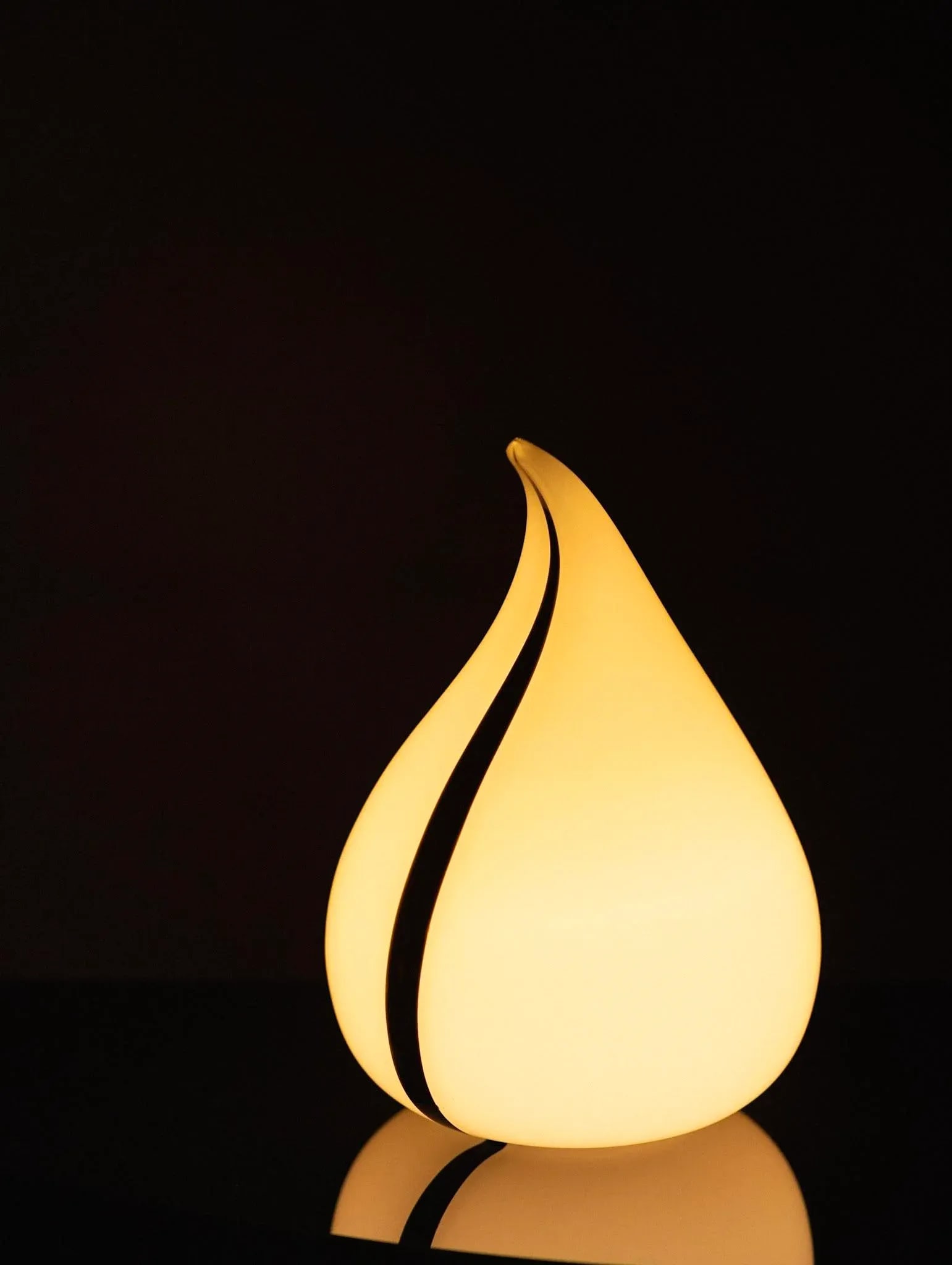 Murano Style Glass Drip Form Table Lamp - 5
