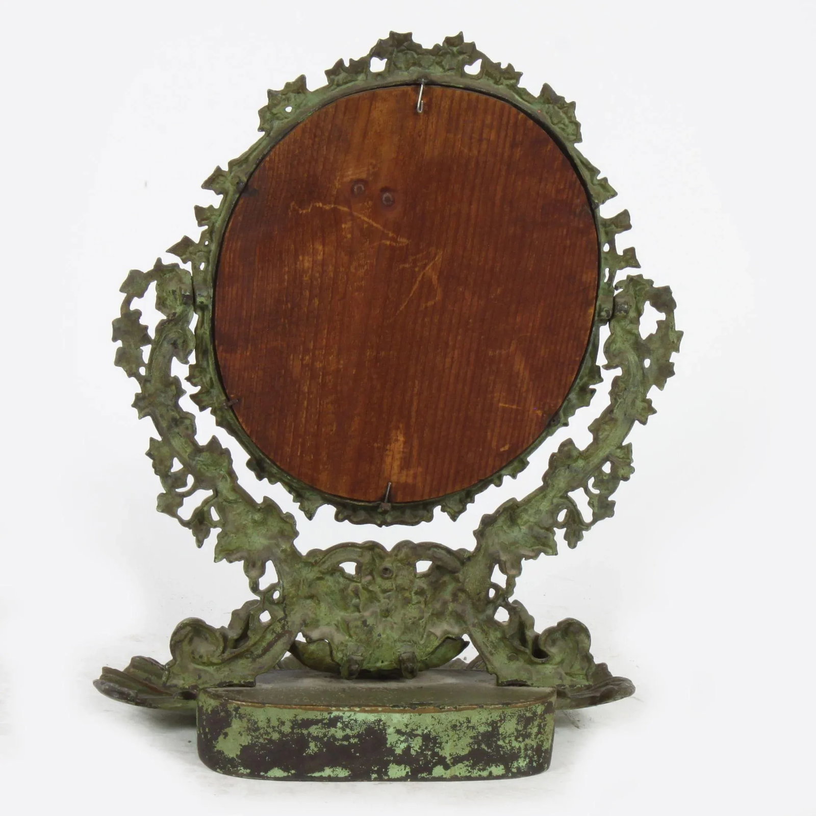 Antique Mid 19th Century Iron Ivy Dressing Mirror - 3