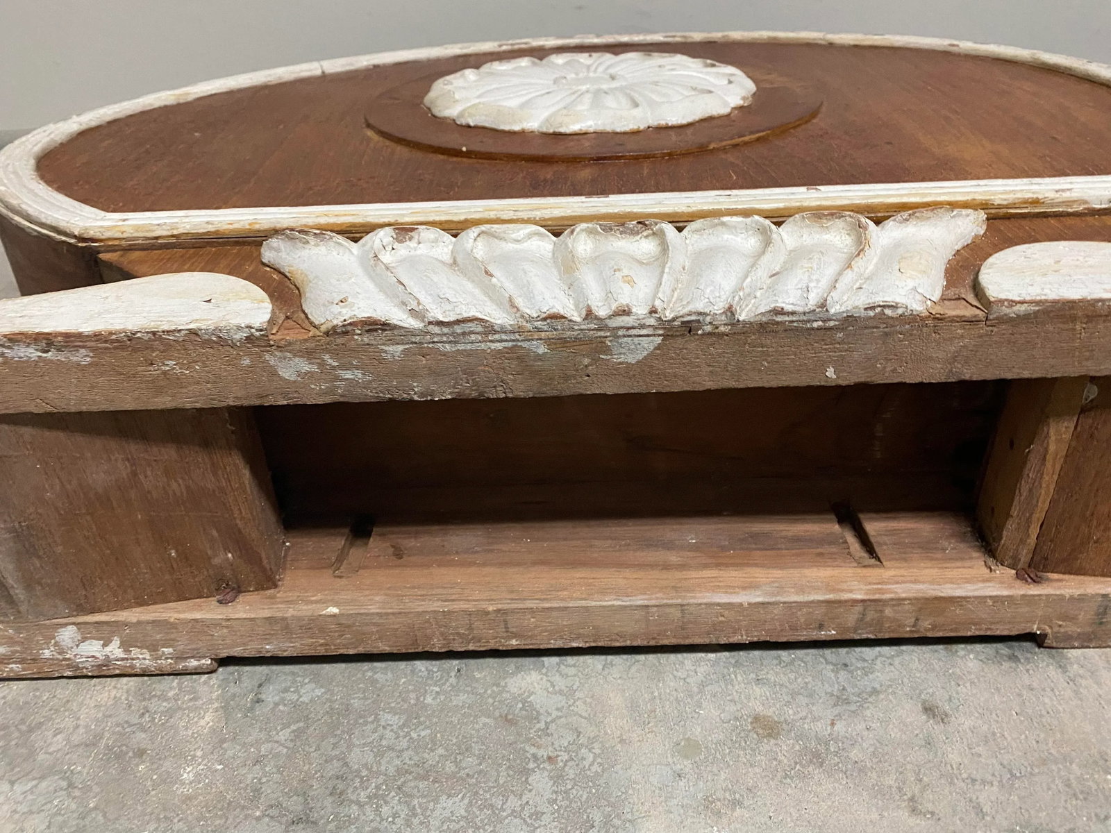 19th C. Canopy Bed Corona / Pelmet / Architectural Cornice Crowns - Pair - 10