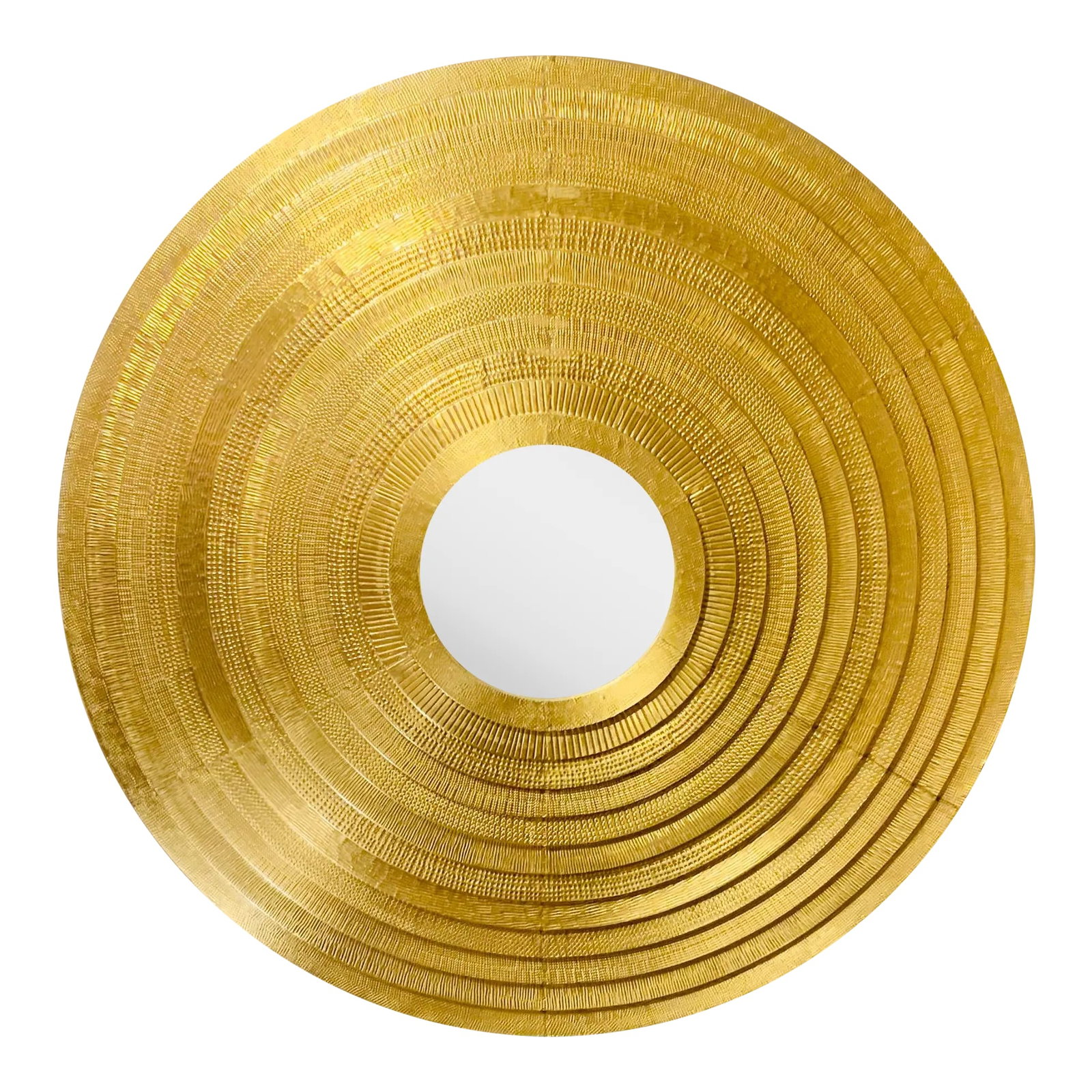 Studio a Home Modern Embossed Brass Round Stacked Etolie Wall Mirror: Original Retail $1677, stylish Stylish Large Chinese Modern Mango Glaze Porcelain Vases Pair, hand thrown, showroom floor samples, showroom floor sample, Condition: Imperfections: Some Imperfections C