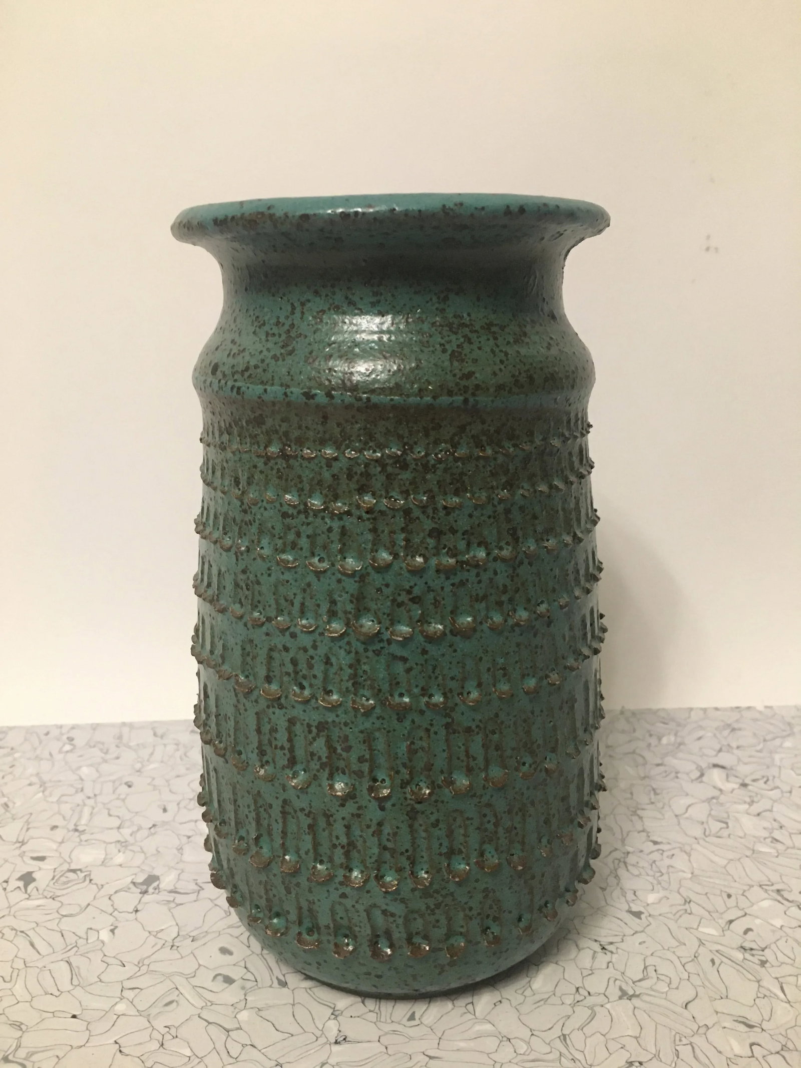 1970s William Brown Brutalist Studio Ceramic Vase - 2